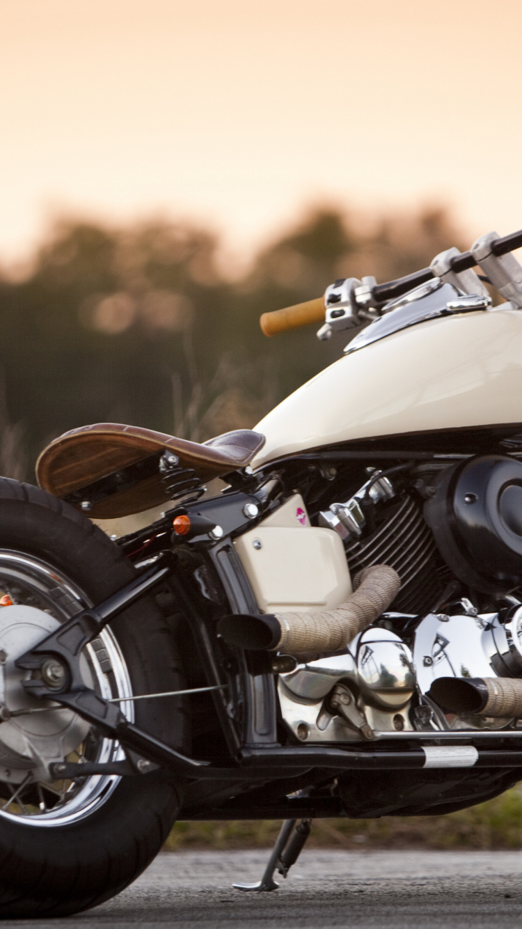 Motorcycle, Harley Davidson, Caf Racer, Tire, Wheel. Wallpaper in 750x1334 Resolution