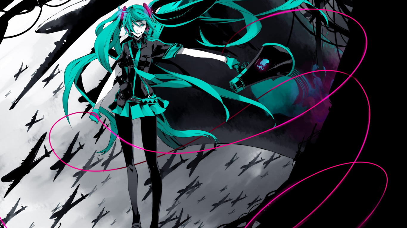 Personnage D'anime Masculin Aux Cheveux Noirs. Wallpaper in 1366x768 Resolution