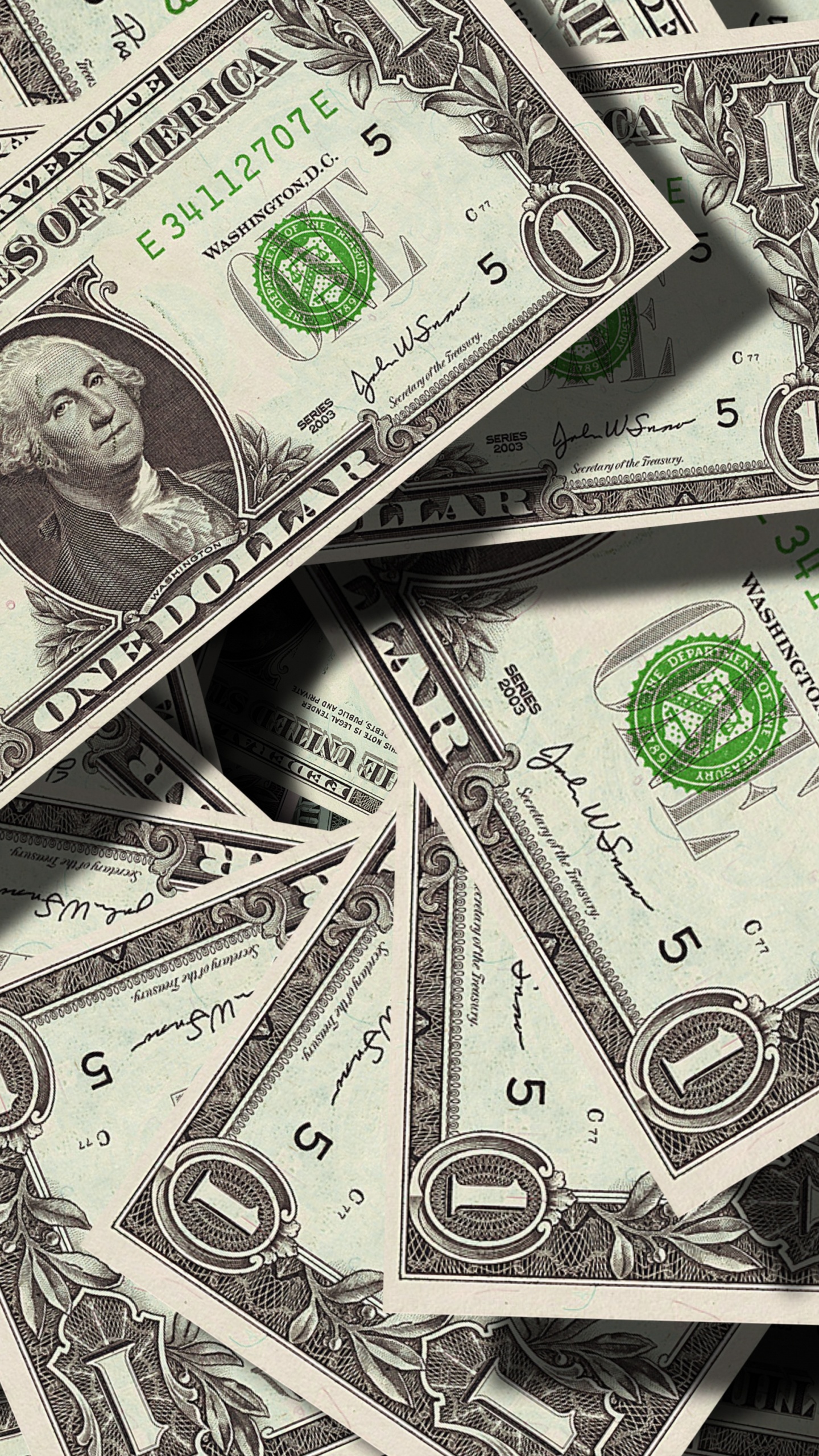 1 us Dollar Bill. Wallpaper in 1440x2560 Resolution
