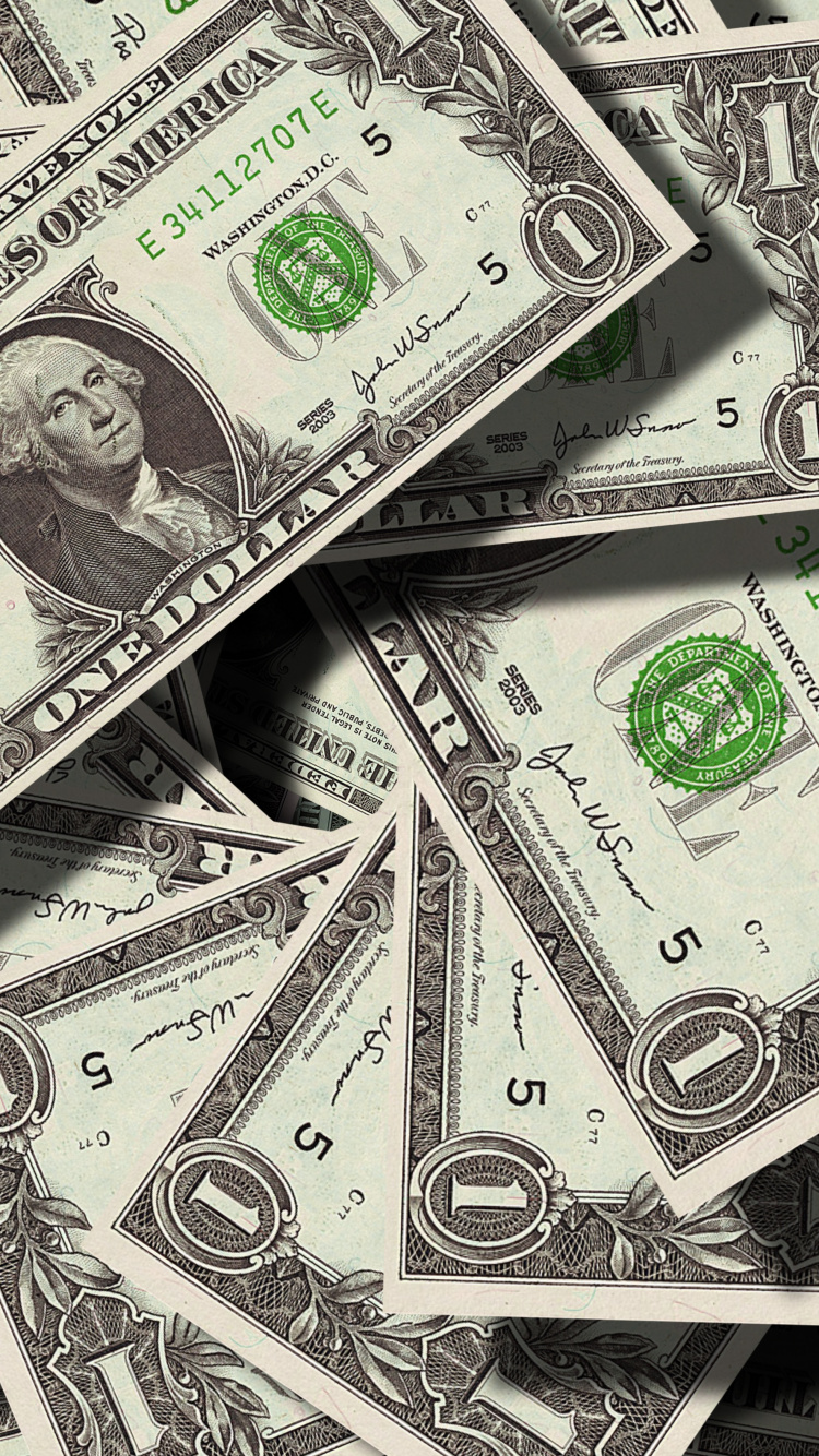 1 us Dollar Bill. Wallpaper in 750x1334 Resolution