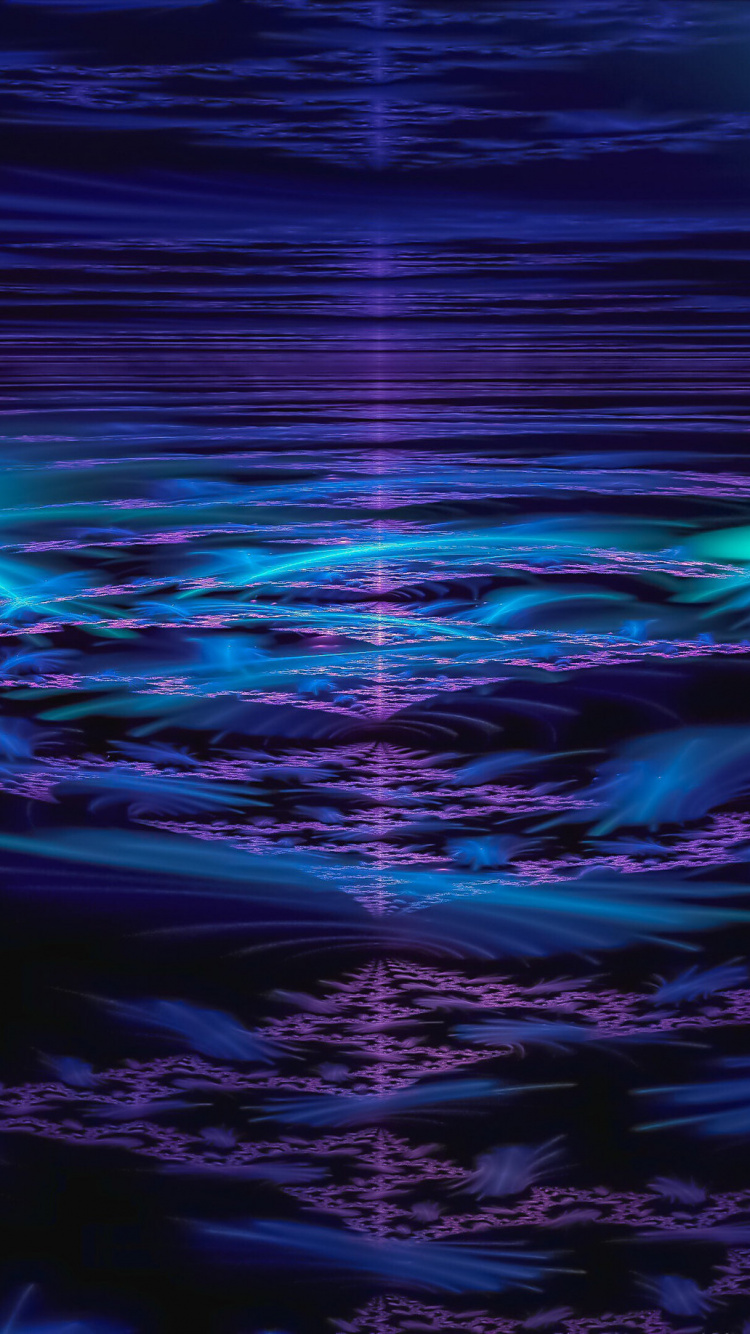 数码艺术, 艺术, 图形设计, 分形技术, 紫色的 壁纸 750x1334 允许