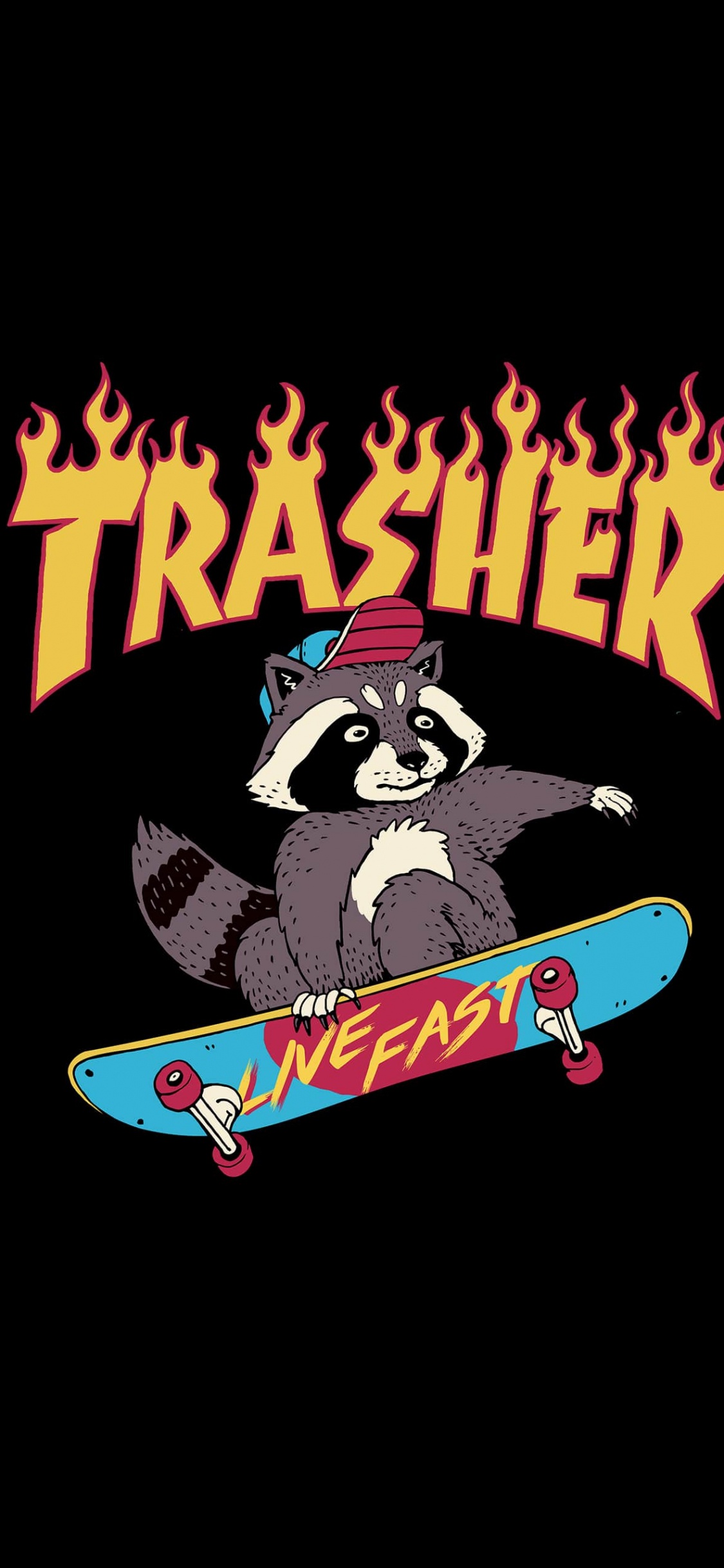 Thrasher Magazine, Graphic Design, Logo, Poster, Sleeve. Wallpaper in 1125x2436 Resolution