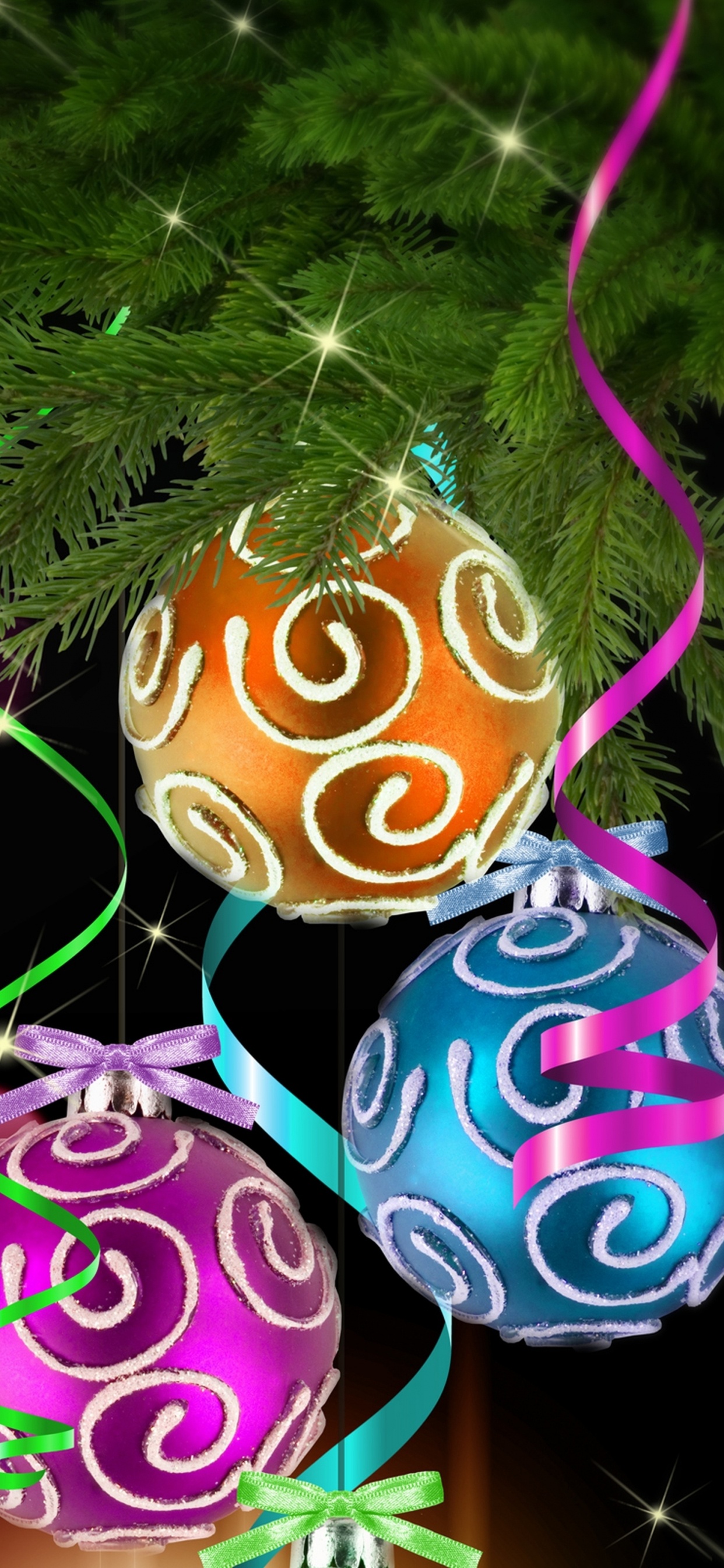 Weihnachten, Christmas Ornament, Licht, Pink, Purpur. Wallpaper in 1242x2688 Resolution