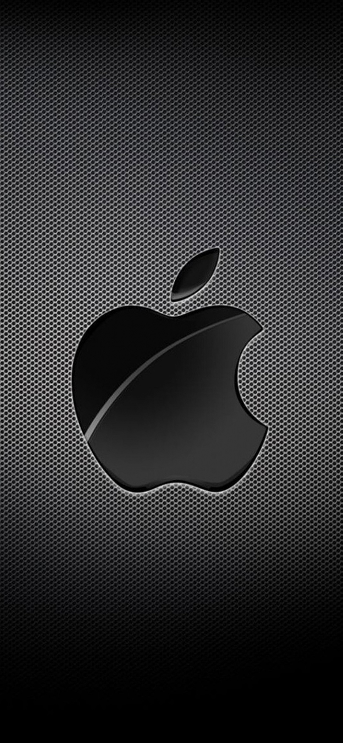 Logo de Manzana Blanco y Negro. Wallpaper in 1125x2436 Resolution