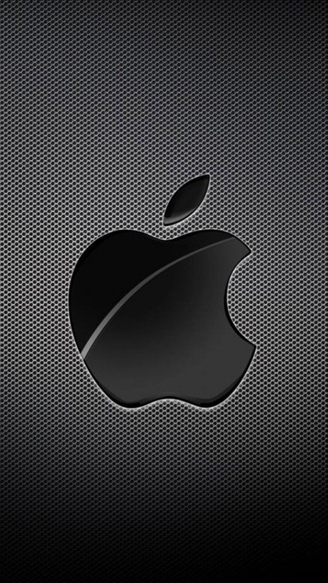 White and Black Apple Logo. Wallpaper in 1080x1920 Resolution