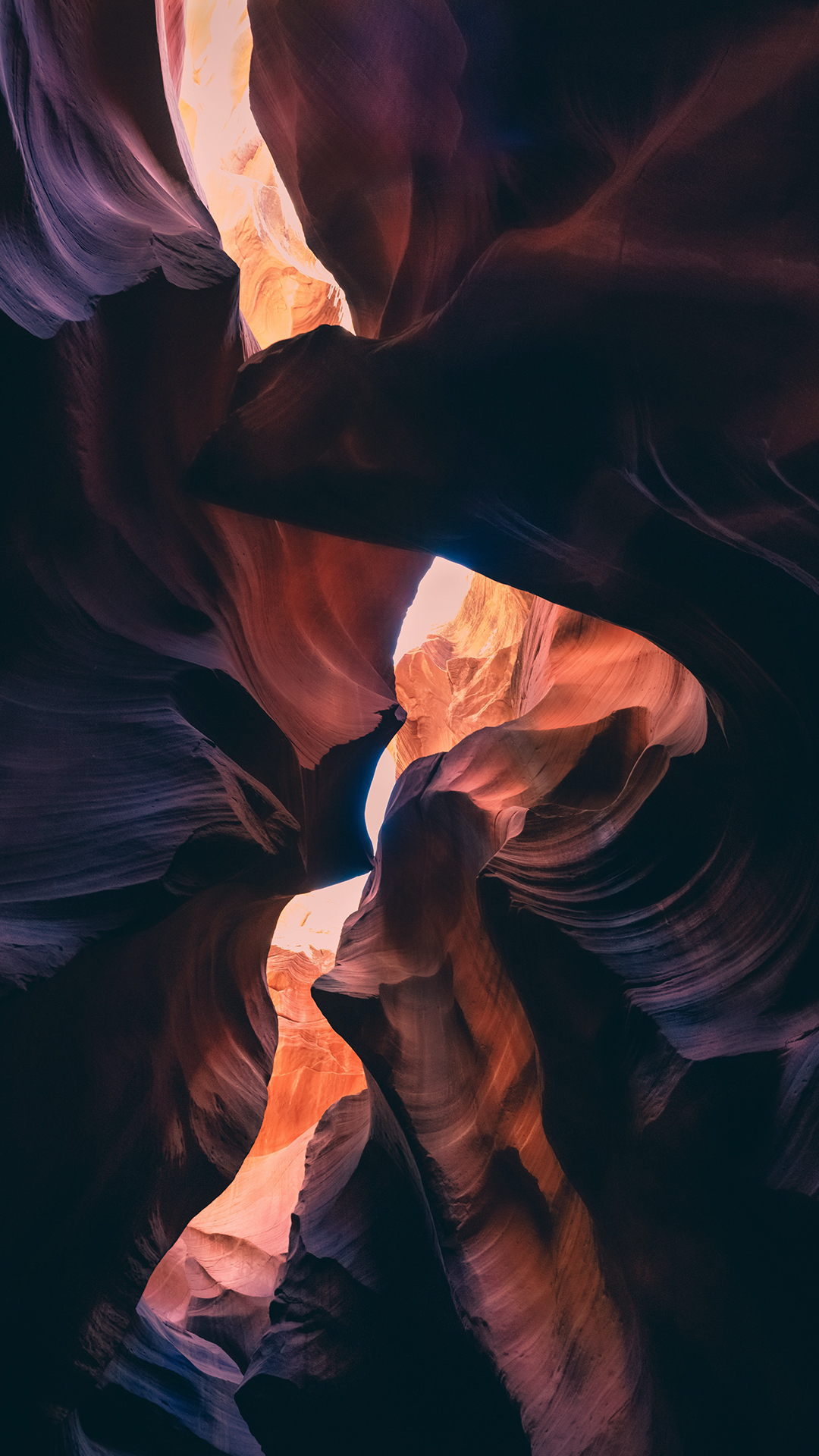 Flamme, Antelope Canyon, Farbtöne Und Schattierungen, Electric Blue, Hitze. Wallpaper in 1080x1920 Resolution