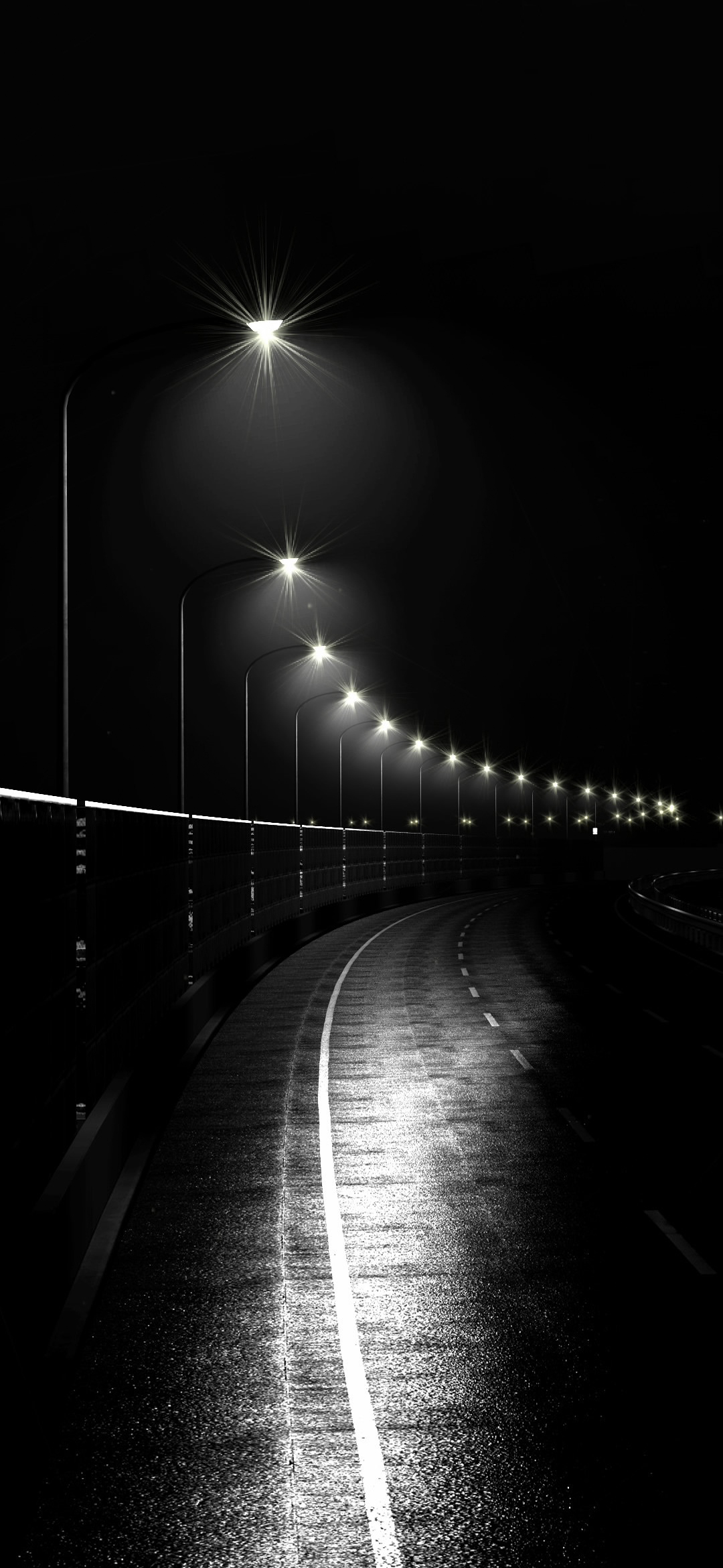 street night light wallpaper