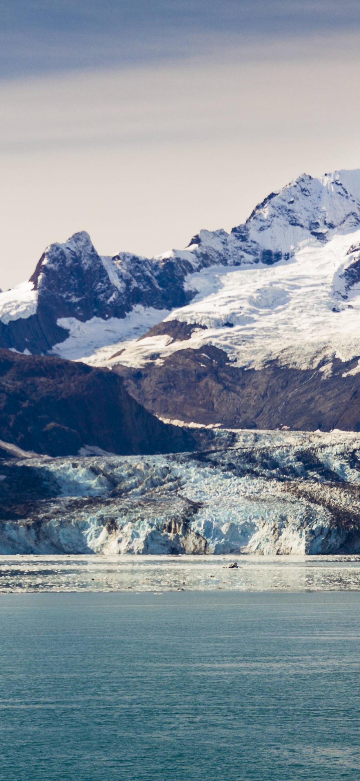 Montaña Cubierta de Nieve Cerca Del Cuerpo de Agua Durante el Día. Wallpaper in 1242x2688 Resolution