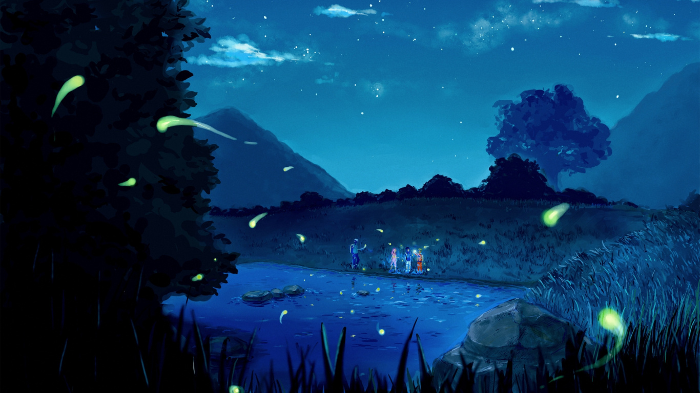 卡卡西旗木, 樱花春野, 宇智波佐助, 鸣, 性质 壁纸 1366x768 允许