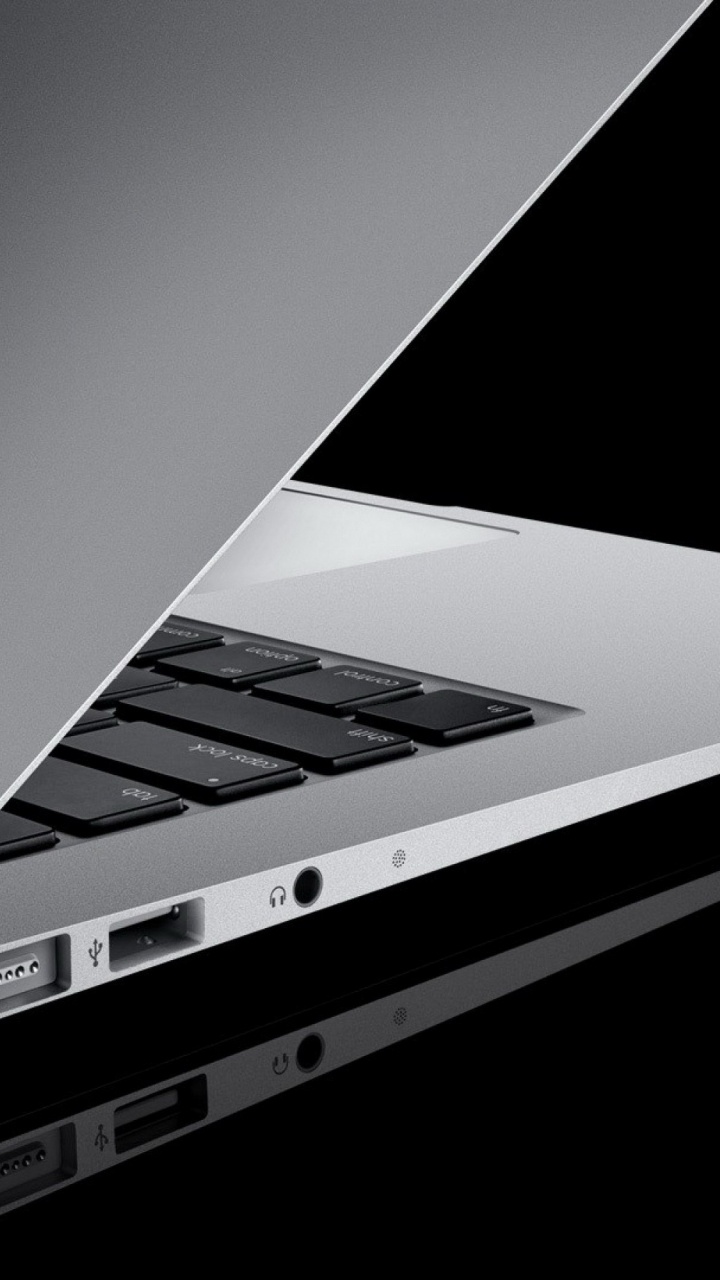Ordinateur Portable Noir et Argent. Wallpaper in 720x1280 Resolution