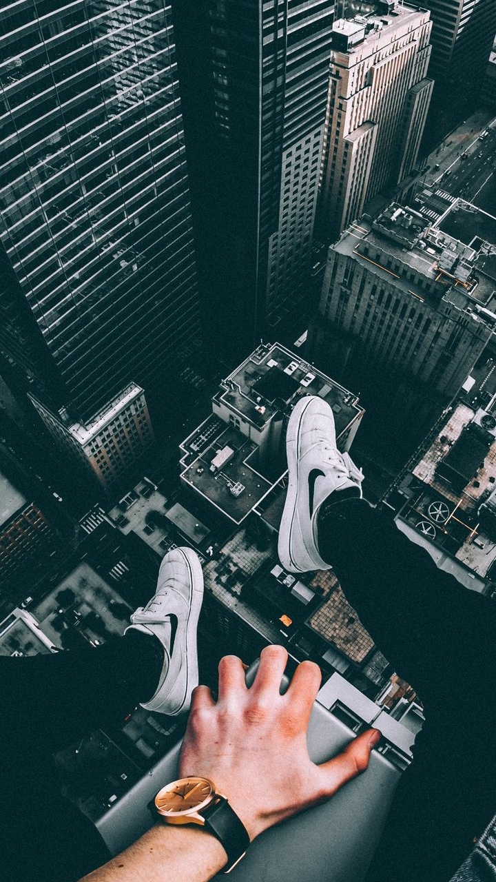 Telephone, Skyscraper, Hand, Building, Music. Wallpaper in 720x1280 Resolution