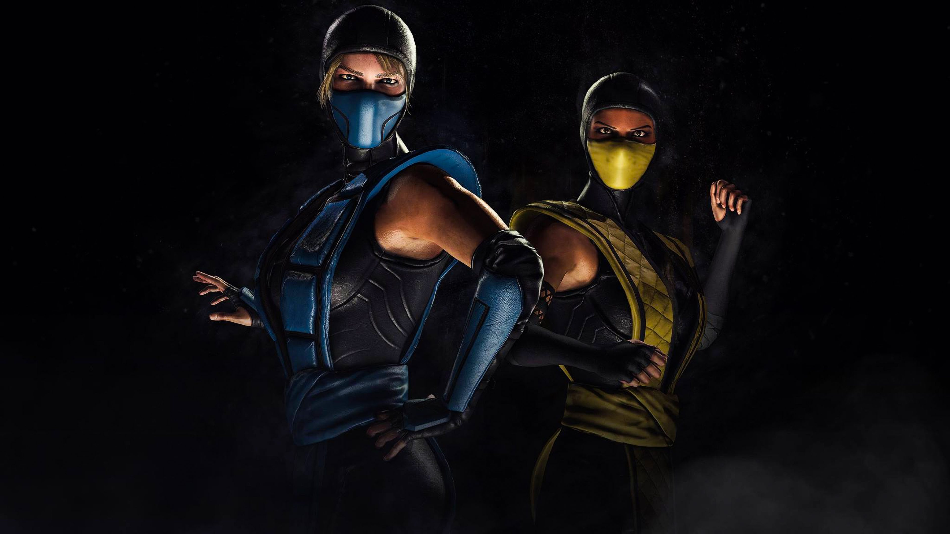 Mortal Kombat x, Escorpión, Cassie Cage, Juego de Aventura, Recreación. Wallpaper in 3840x2160 Resolution
