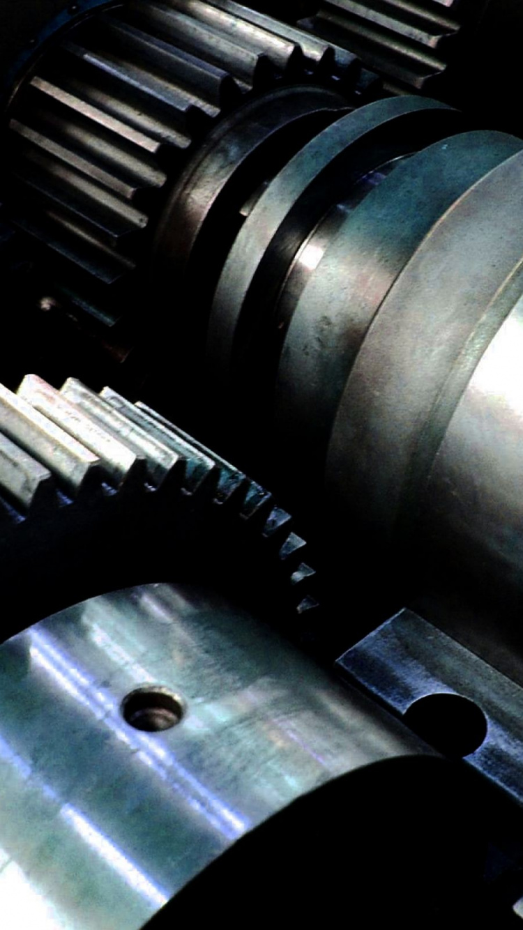 Tubo de Metal Negro y Plateado. Wallpaper in 750x1334 Resolution