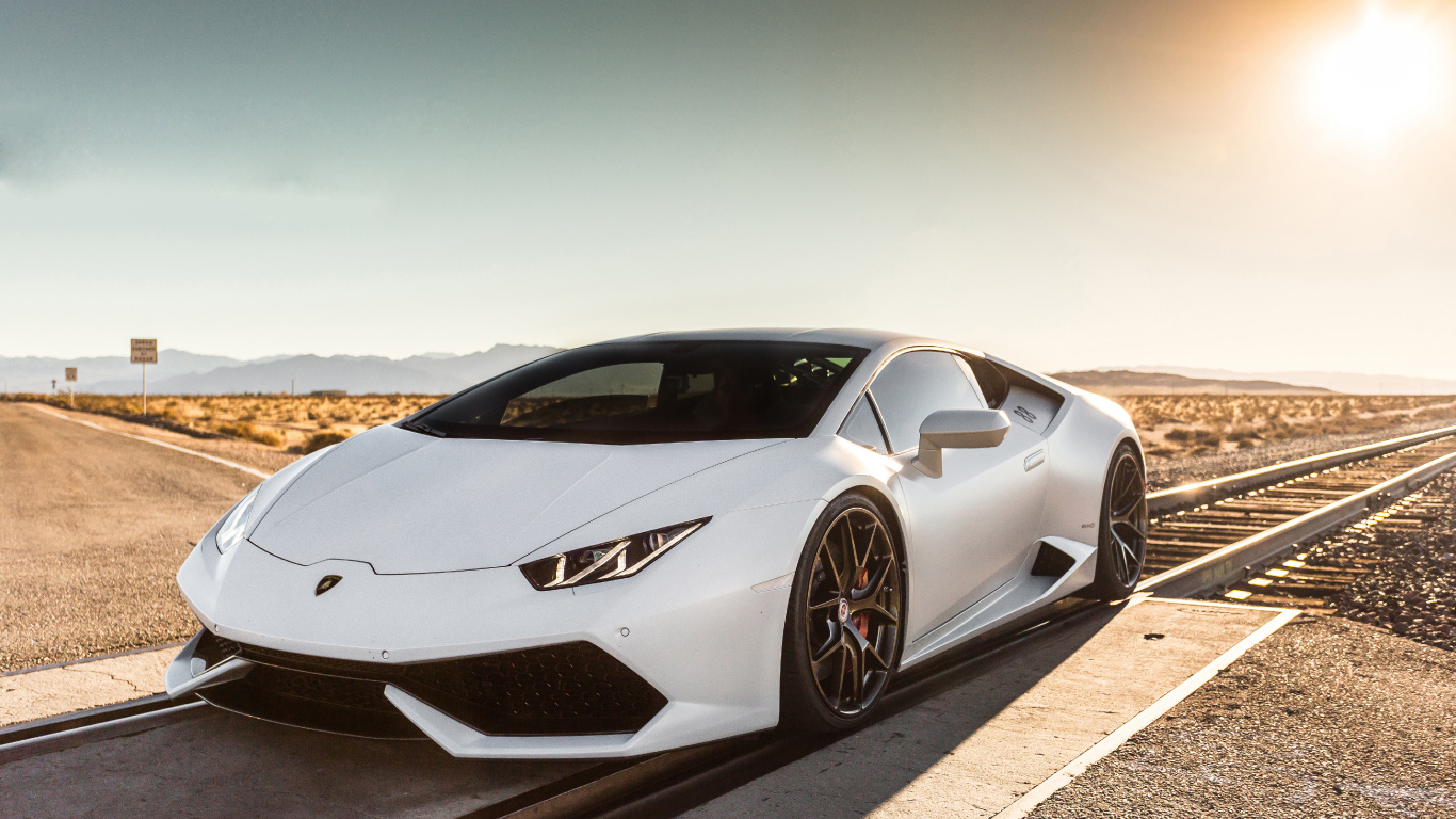 White Porsche 911 on Road During Daytime. Wallpaper in 1366x768 Resolution