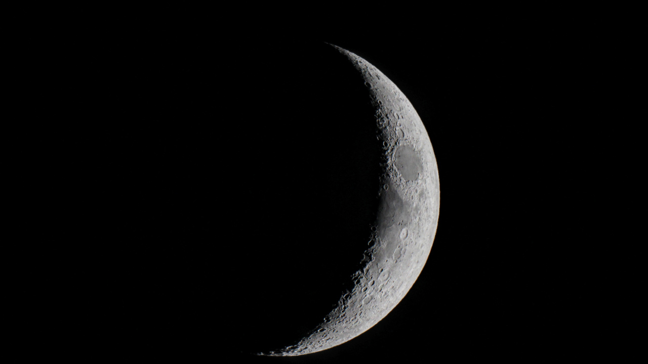 4e Jour Après la Nouvelle Lune, Pleine Lune, Phase Lunaire, Vénus, Nouvelle Lune. Wallpaper in 1280x720 Resolution