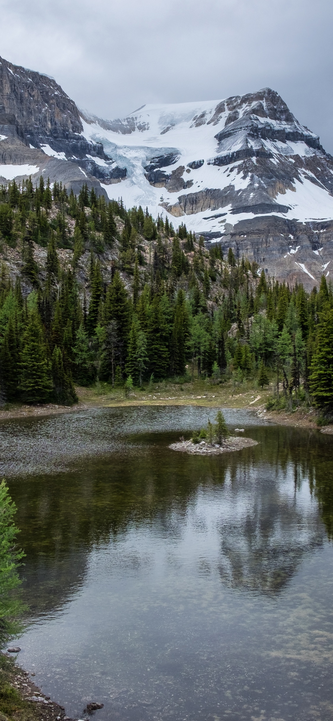 Wilderness, Water, Cloud, Mountain, Plant. Wallpaper in 1125x2436 Resolution