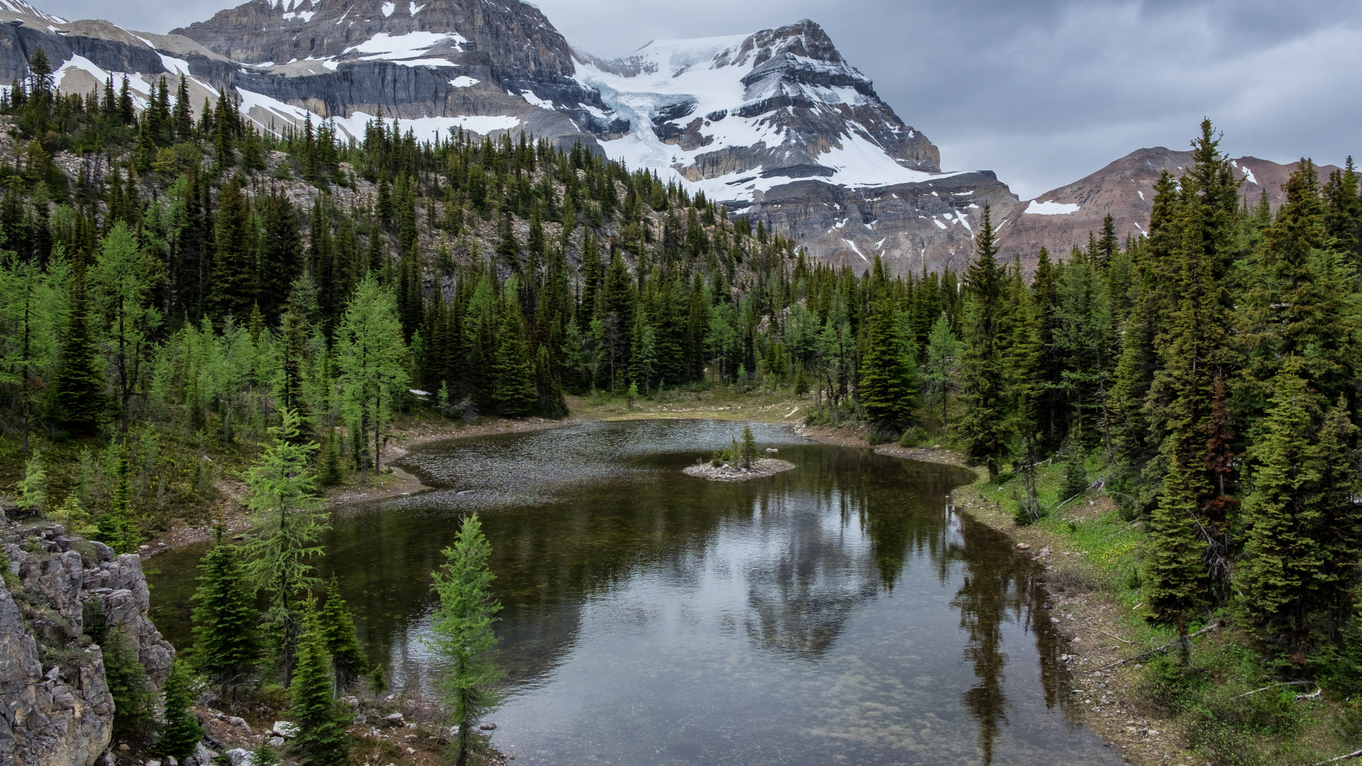 Wilderness, Water, Cloud, Mountain, Plant. Wallpaper in 1920x1080 Resolution