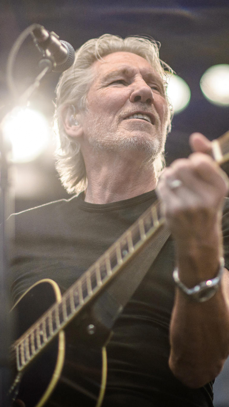 el Artista de Música, Roger Waters, Bass Guitar, Guitarra Acústica, Pink Floyd. Wallpaper in 750x1334 Resolution