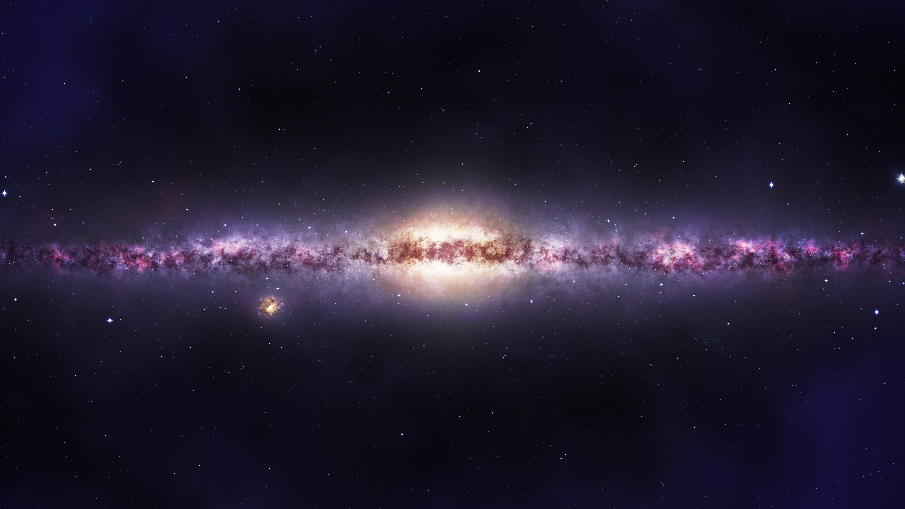 Blue and White Stars in The Sky. Wallpaper in 3840x2160 Resolution