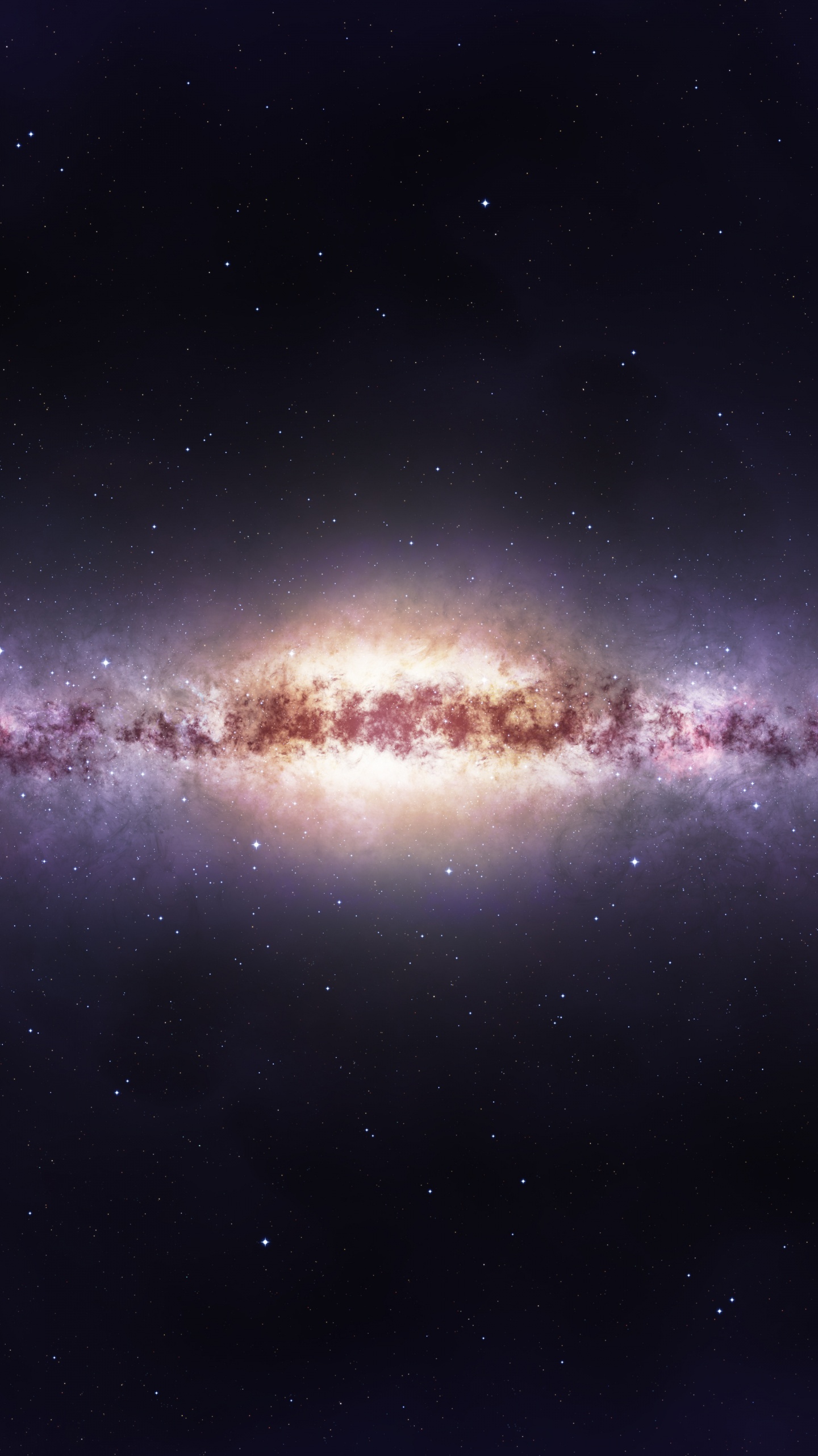 Étoiles Bleues et Blanches Dans le Ciel. Wallpaper in 1440x2560 Resolution