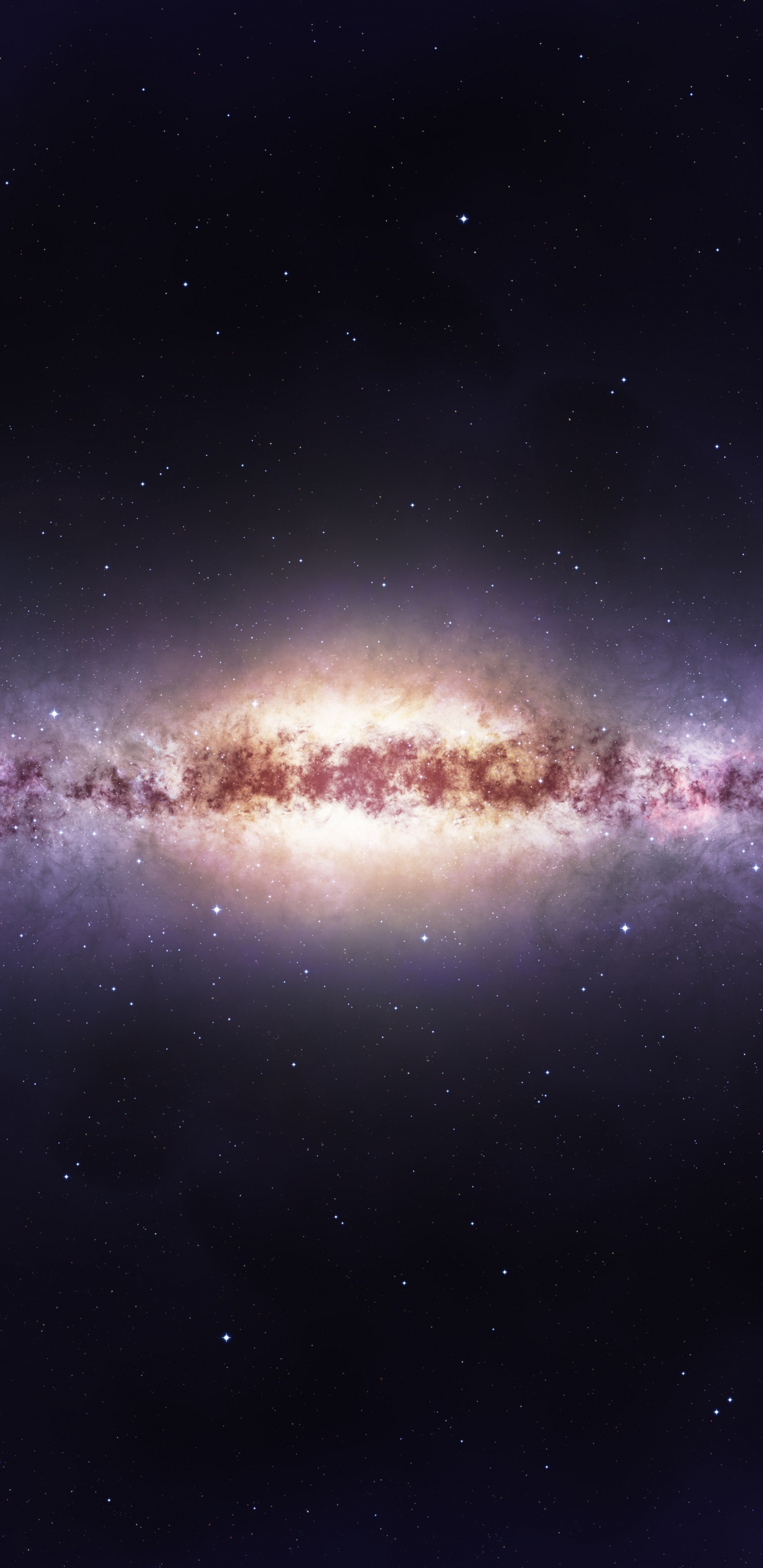 Étoiles Bleues et Blanches Dans le Ciel. Wallpaper in 1440x2960 Resolution