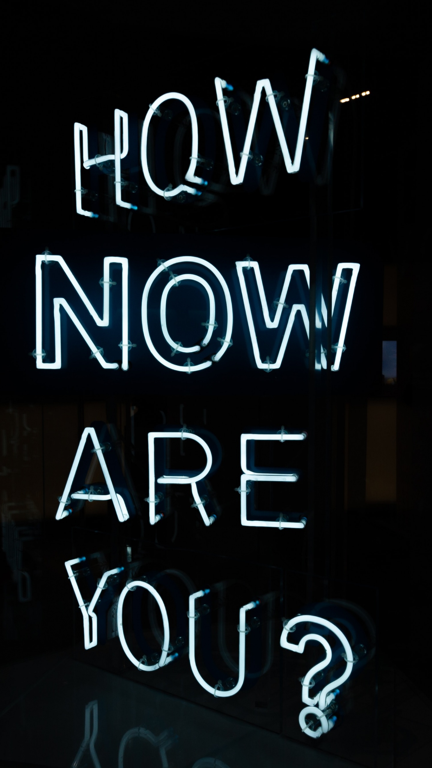 Happy New Year Led Light. Wallpaper in 1440x2560 Resolution