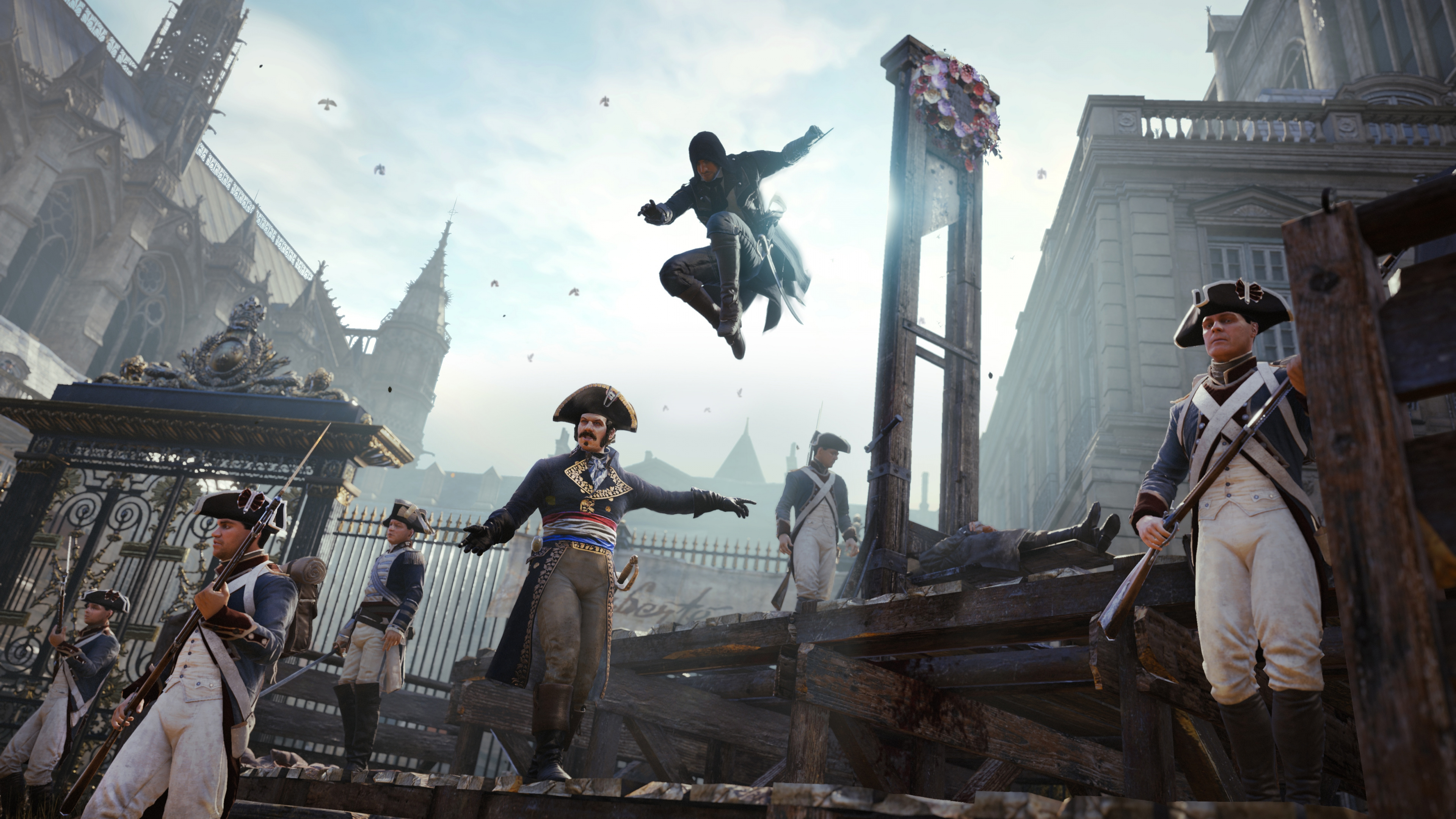 Assassins Creed Unity, Ubisoft, Playstation 4, Jeu Pc, Jeu D'aventure. Wallpaper in 3840x2160 Resolution