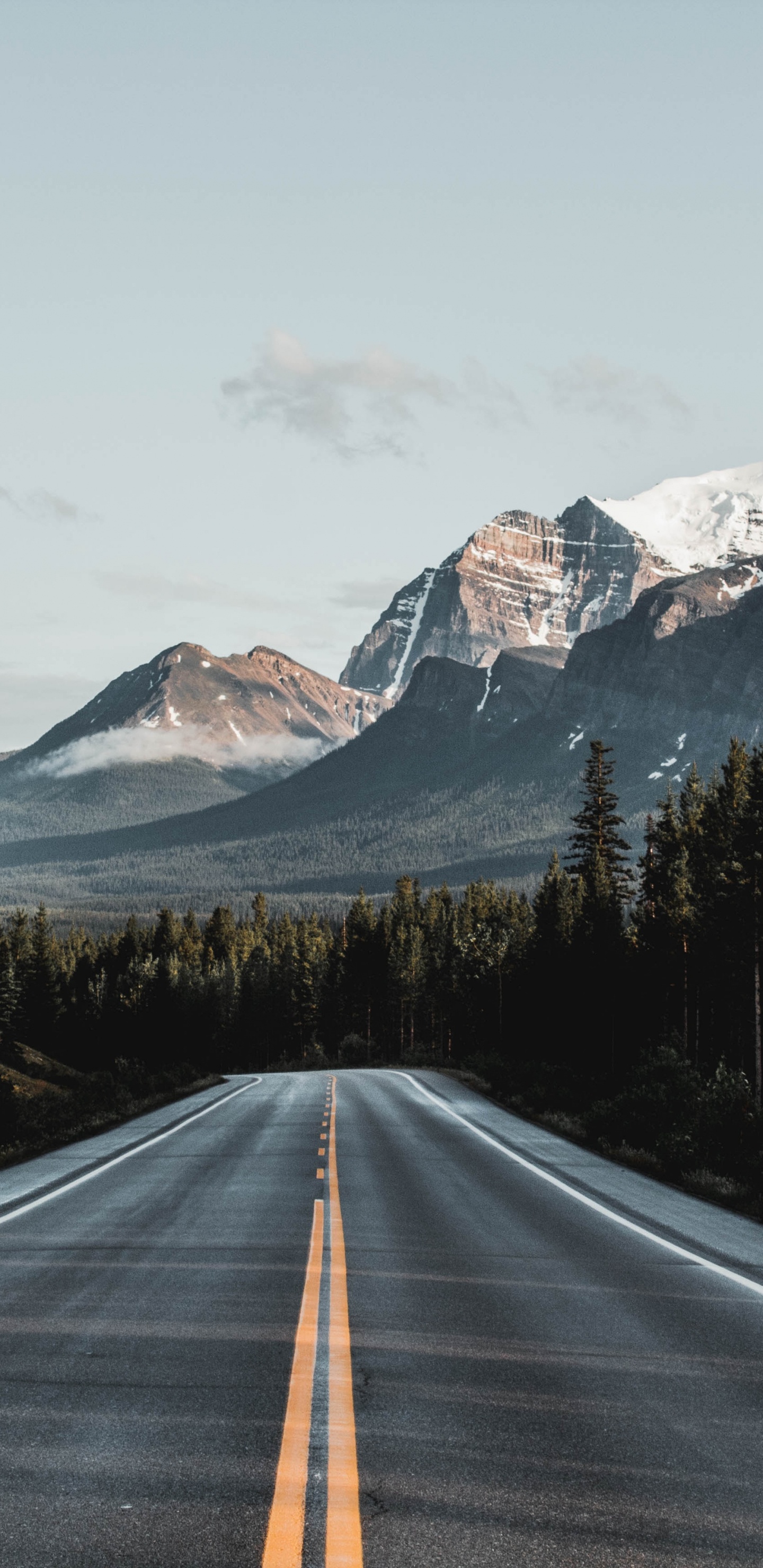 Rainy Landscape, Canadian Rockies, Landscape, Nature, New York. Wallpaper in 1440x2960 Resolution