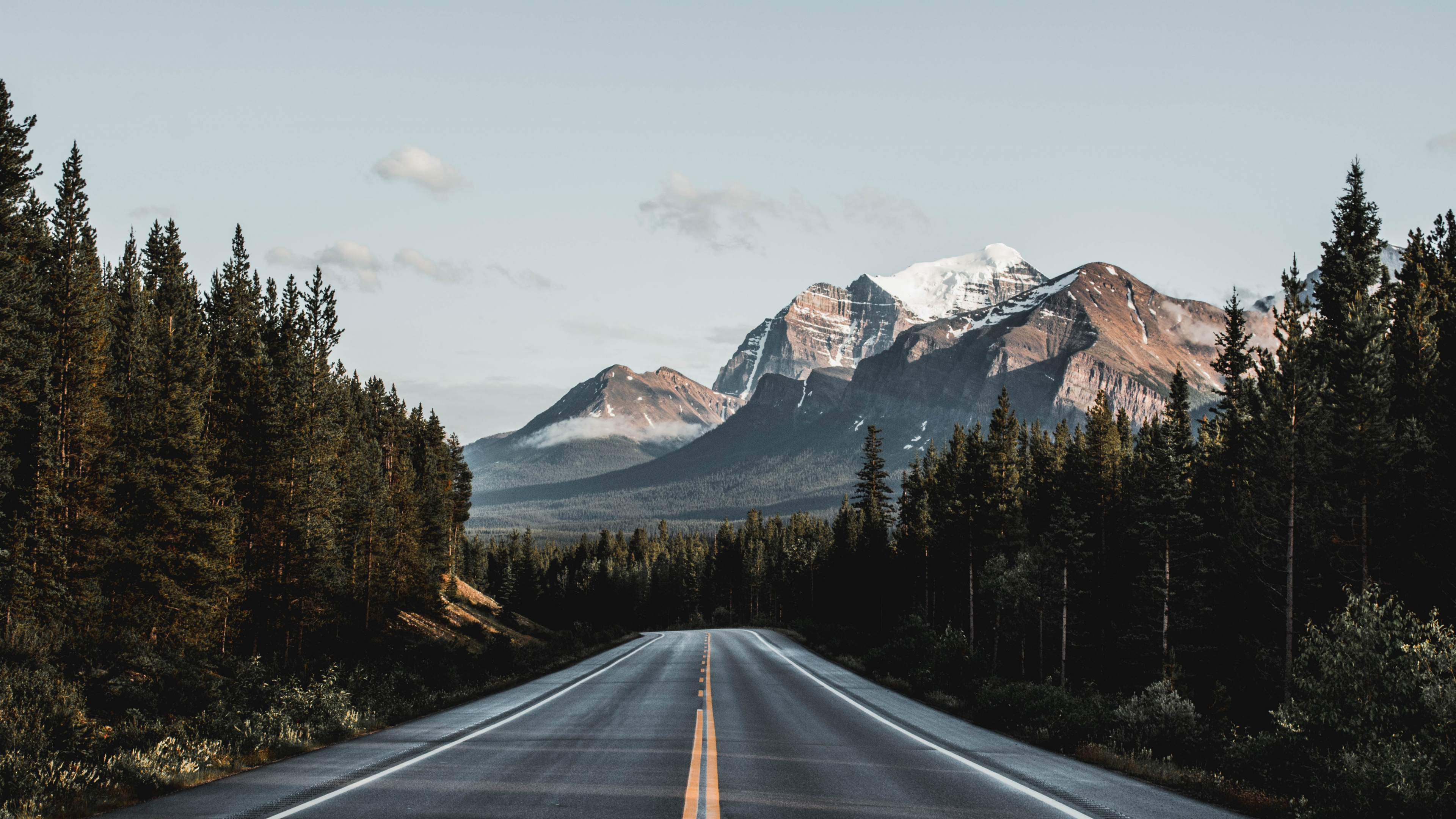 Rainy Landscape, Canadian Rockies, Landscape, Nature, New York. Wallpaper in 3840x2160 Resolution