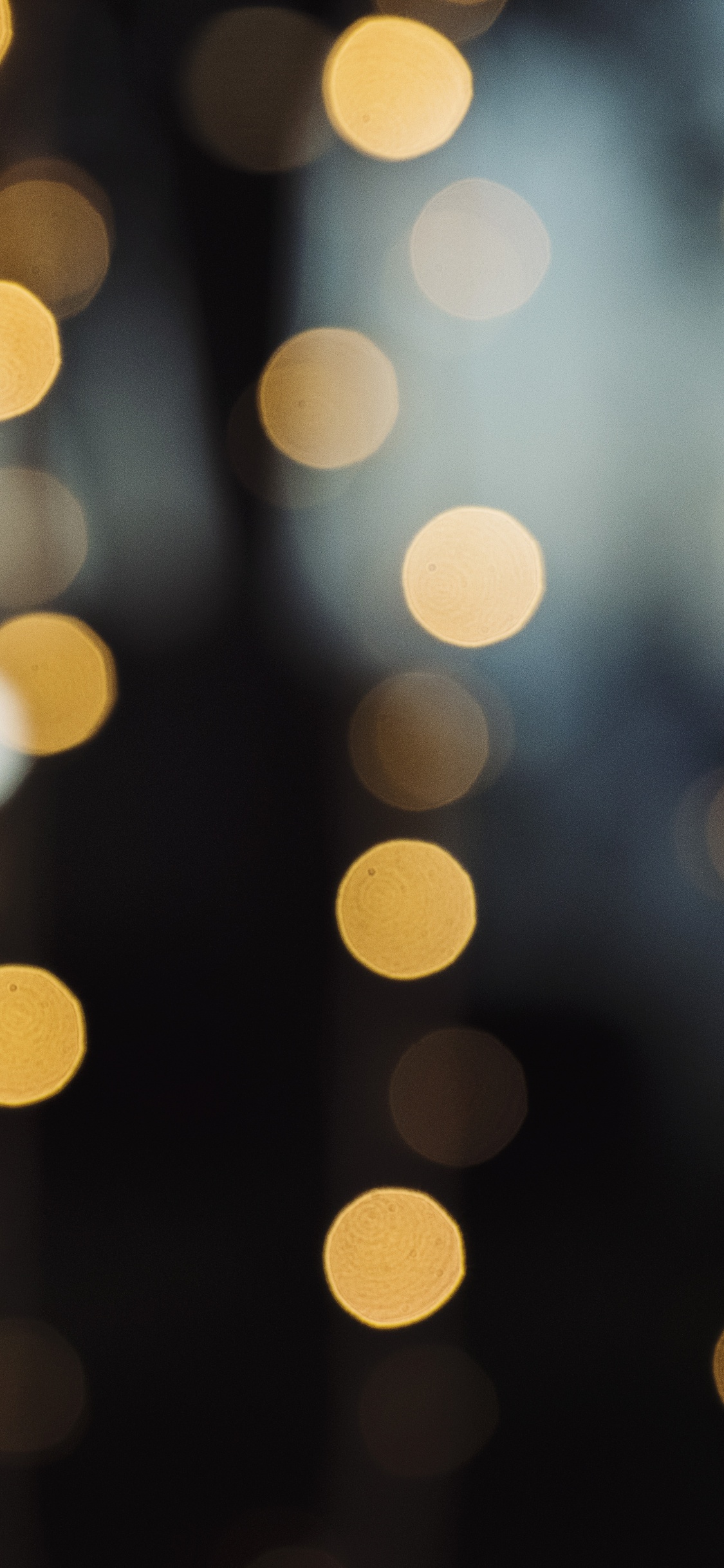 Bokeh, Light, Pattern, Yellow, Lighting. Wallpaper in 1125x2436 Resolution