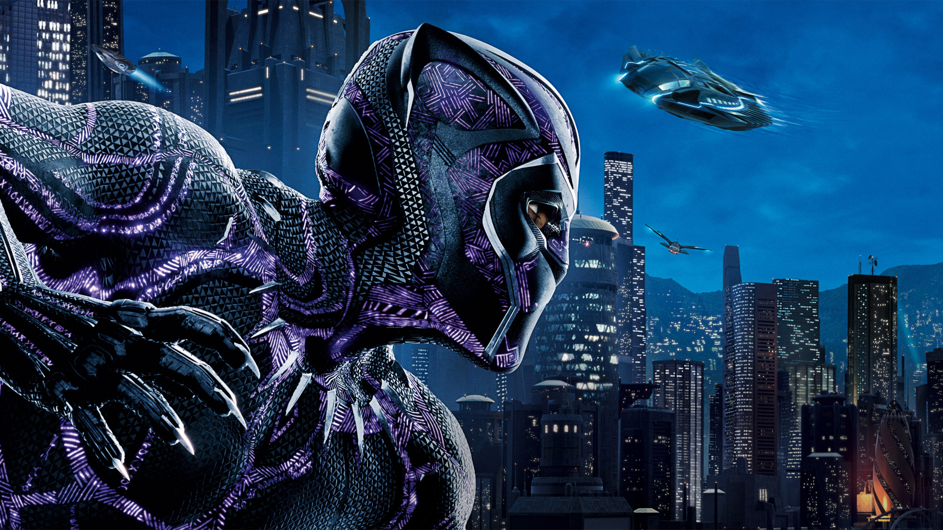 黑豹, 首先, 紫色的, 城市, 大都会 壁纸 1920x1080 允许