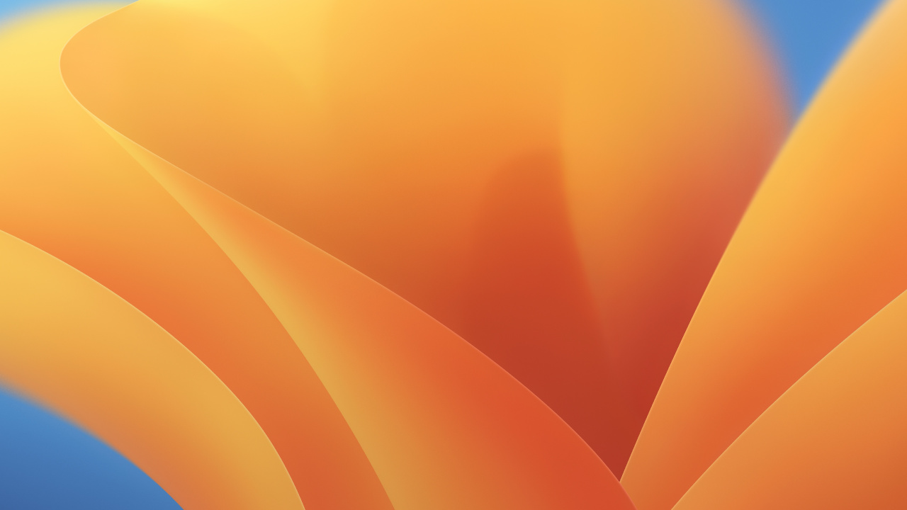 MacOS 13 – Official Stock Wallpaper | Light 壁纸 1280x720 允许