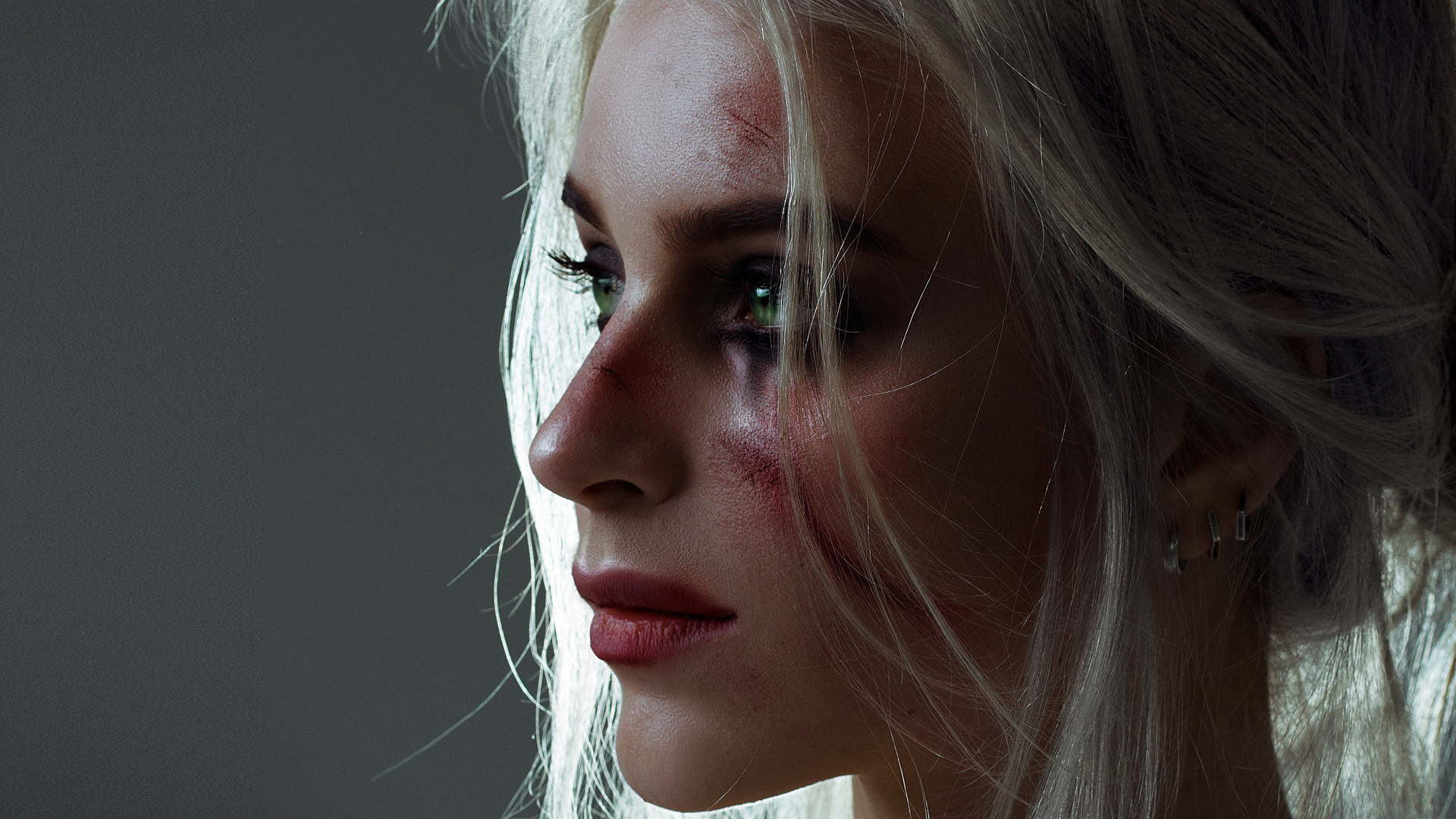 The Witcher 3 Wild Hunt, The Witcher, Ciri, Geralt of Rivia, Face. Wallpaper in 1920x1080 Resolution
