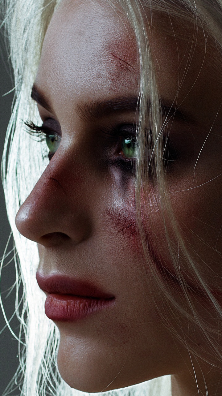 The Witcher 3 Wild Hunt, The Witcher, Ciri, Geralt de Rivia, Cabello. Wallpaper in 720x1280 Resolution