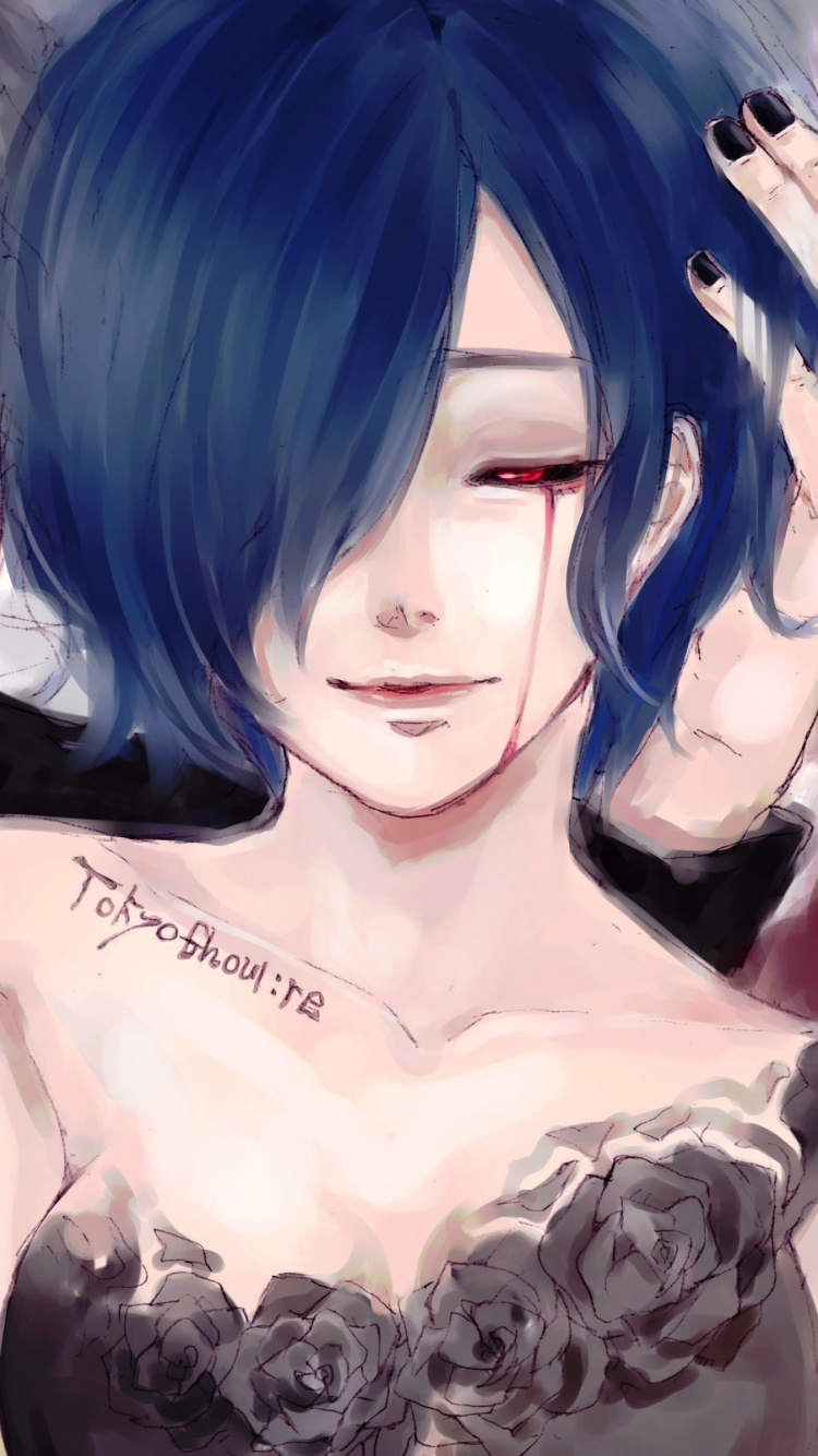 肯kaneki, 小修筑山, 东京食尸鬼, 很酷的, 西尾锦 壁纸 750x1334 允许