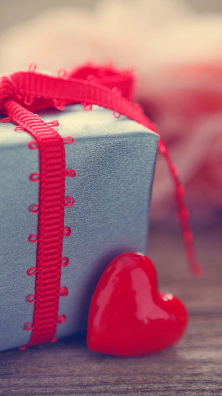 Red, Heart, Love, Valentines Day, Sweetness. Wallpaper in 750x1334 Resolution