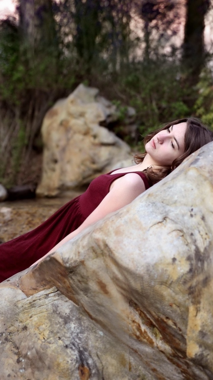 Agua, Boulder, Madera, Fawn, Ocio. Wallpaper in 720x1280 Resolution