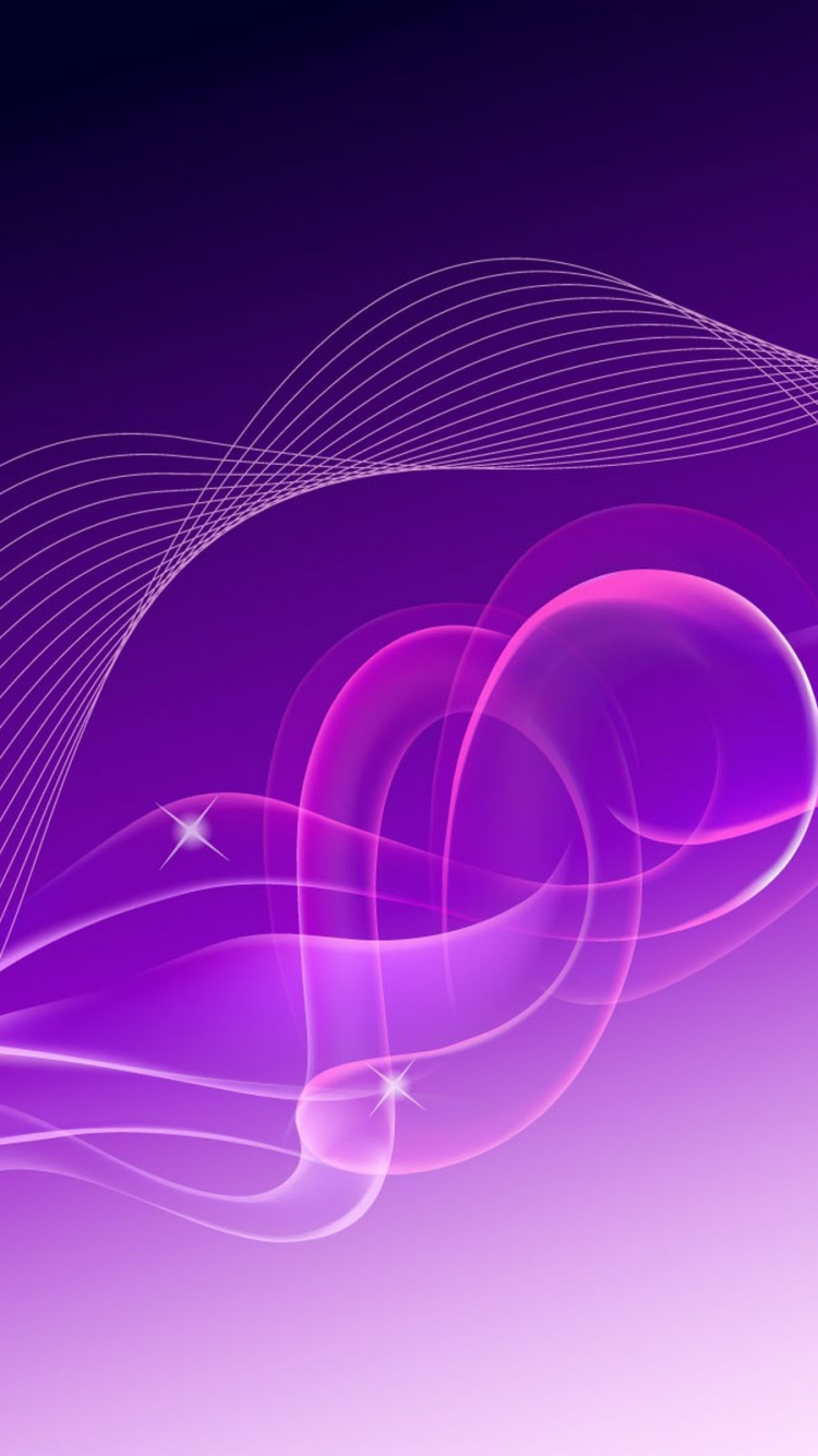 Illustration de Lumière Violette et Bleue. Wallpaper in 750x1334 Resolution