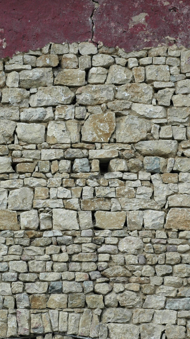 石壁, 砌砖, 砖, 砖石, 鹅卵石 壁纸 750x1334 允许
