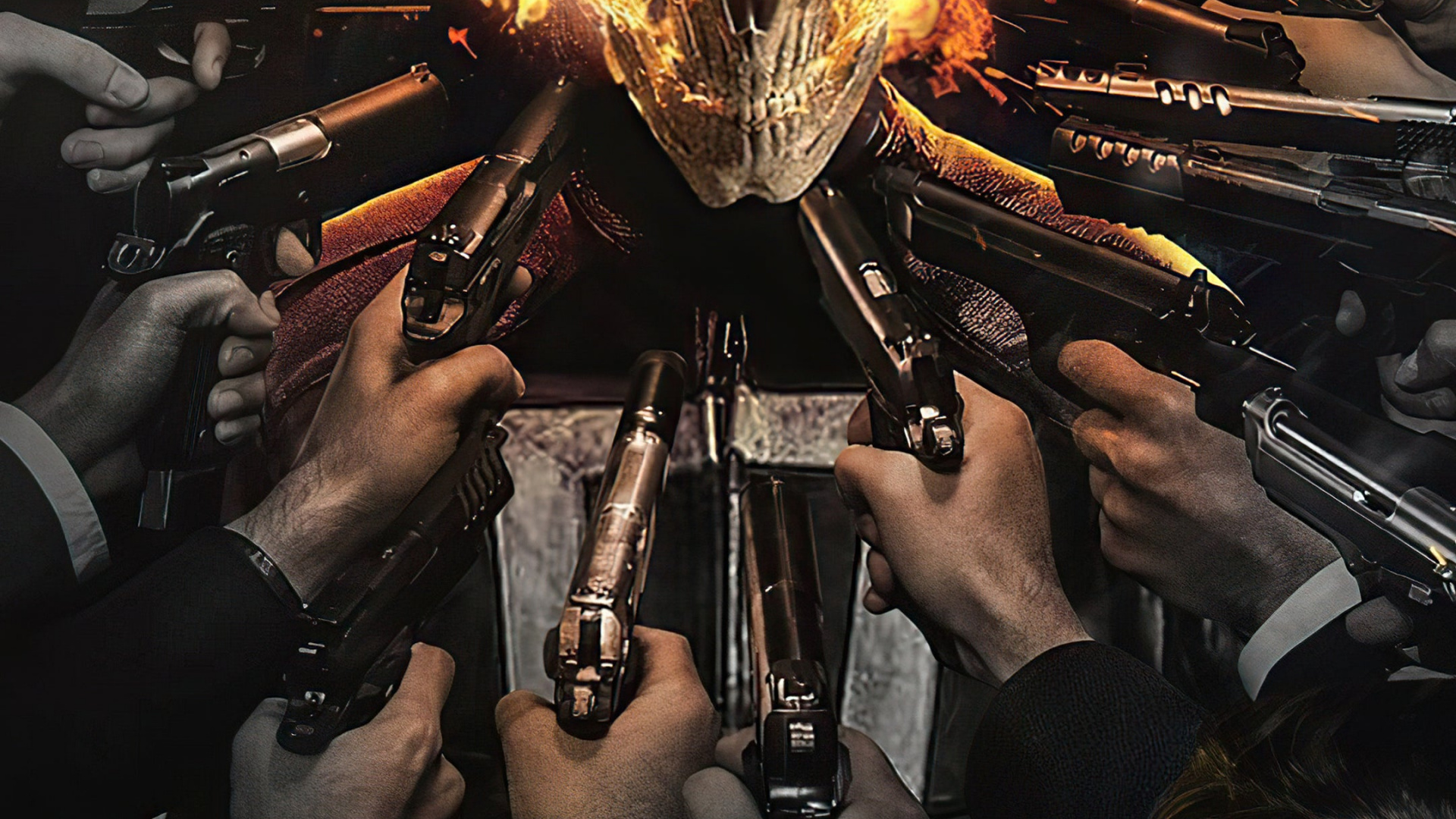 Darkness, Ghost Rider Spirit of Vengeance, Ghost Rider, Superhero, Artist. Wallpaper in 1920x1080 Resolution