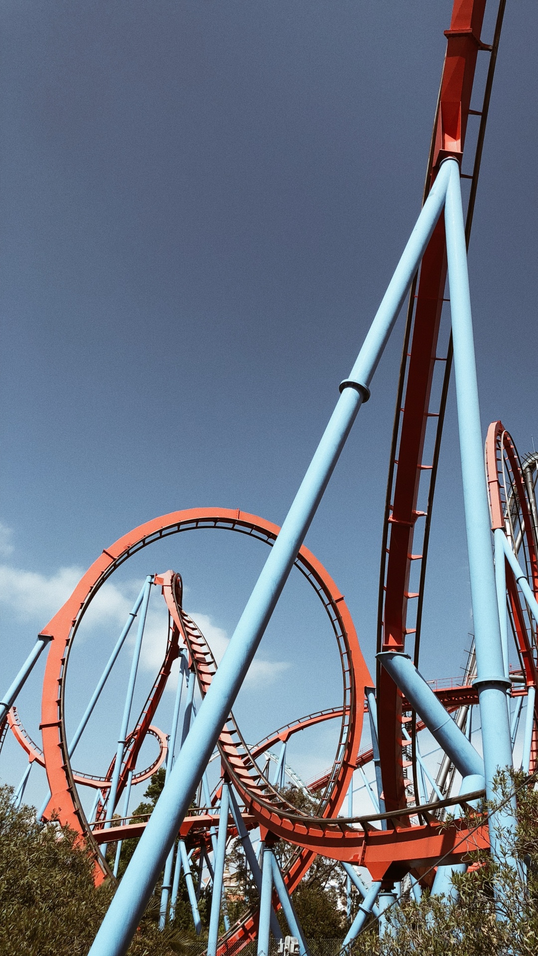 Roller Coaster, Tourist Attraction, Amusement Park, Nature, Daytime. Wallpaper in 1080x1920 Resolution