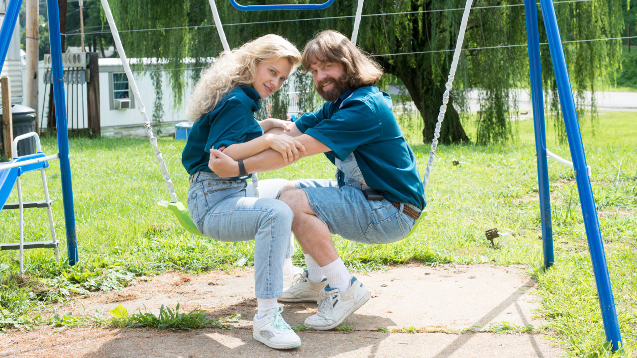 2 Girls Sitting on Blue Swing During Daytime. Wallpaper in 1280x720 Resolution