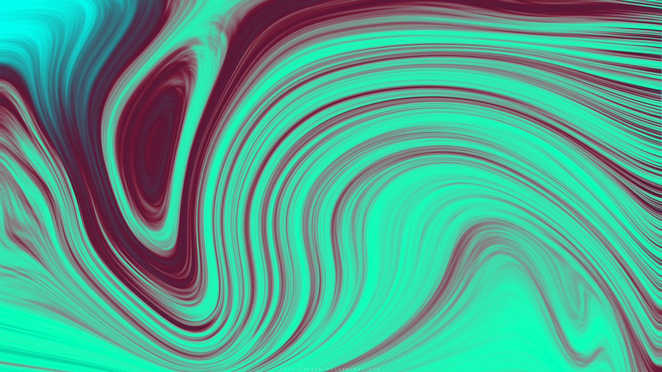 Pink and Green Abstract Painting. Wallpaper in 1366x768 Resolution