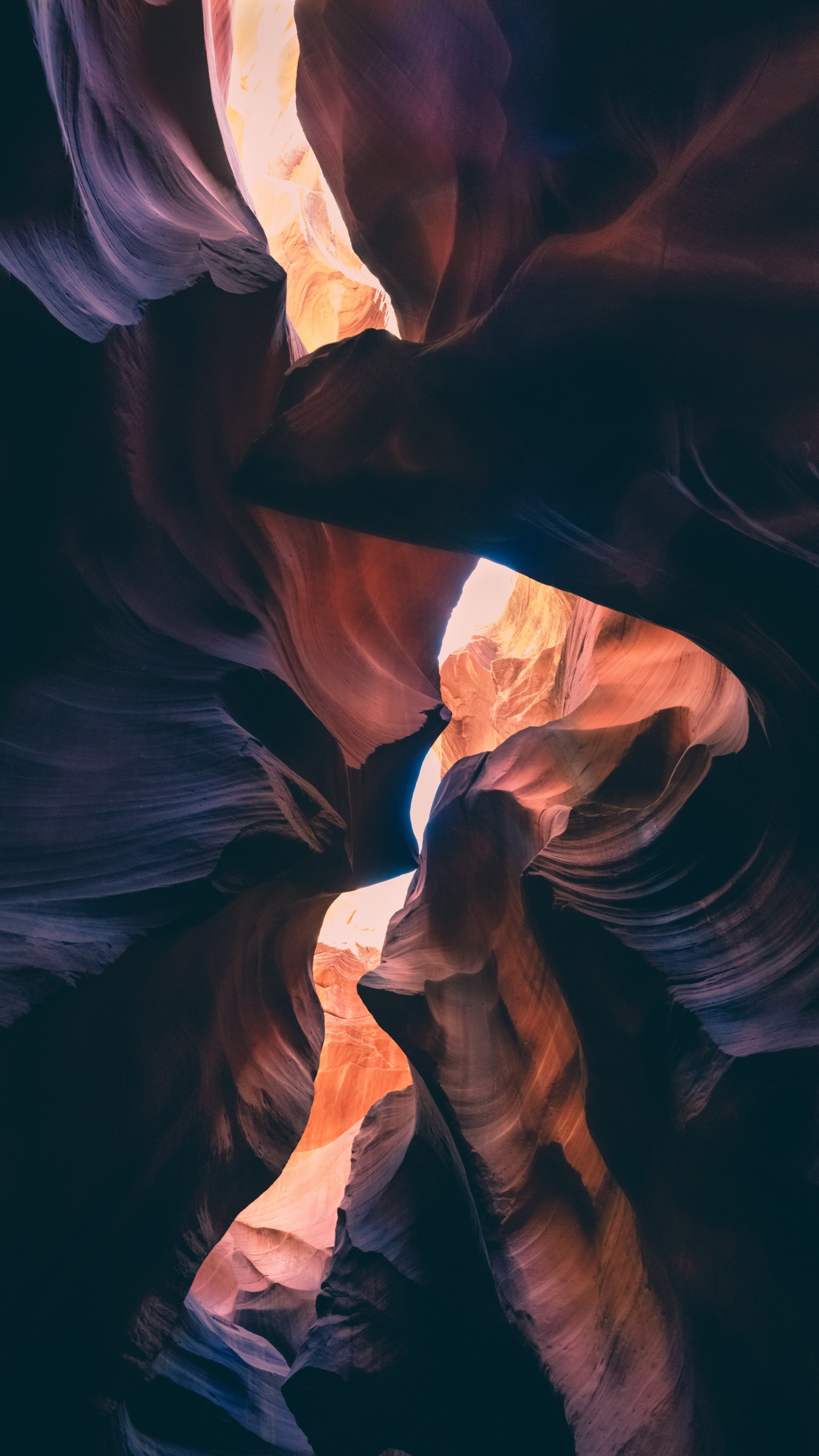 Ciel, Géologie, Canyon, Apple, Antelope Canyon. Wallpaper in 1440x2560 Resolution