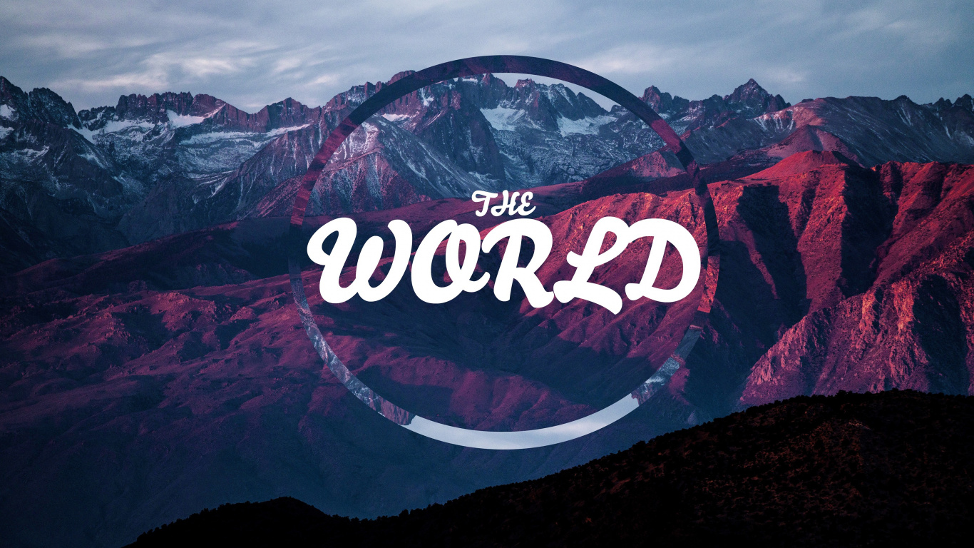 Mountainous Landforms, Mountain, Mountain Range, Graphics, Nature. Wallpaper in 1366x768 Resolution