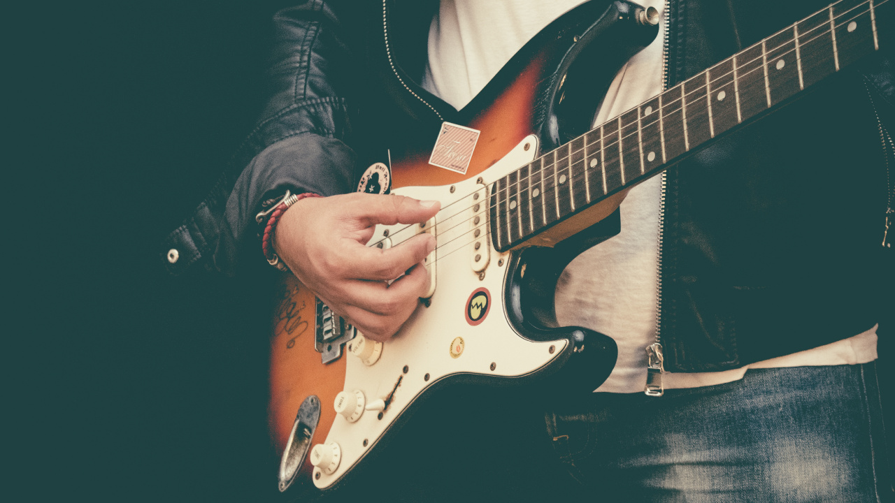 Guitarra, Bass Guitar, Guitarra Eléctrica, Instrumento de Cuerda, el Guitarrista. Wallpaper in 1280x720 Resolution