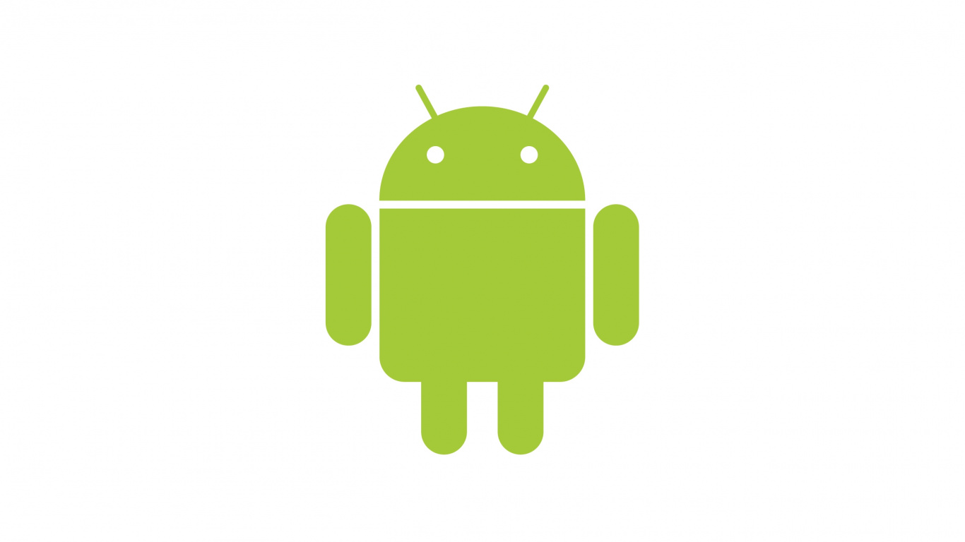 Grüne Und Weiße Zeichenillustration. Wallpaper in 1366x768 Resolution