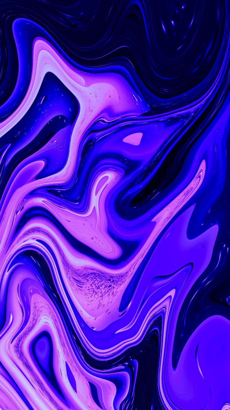 Étui de Téléphone à Trempage Hydroélectrique, Purple, Azure, Violette, Liquid. Wallpaper in 750x1334 Resolution