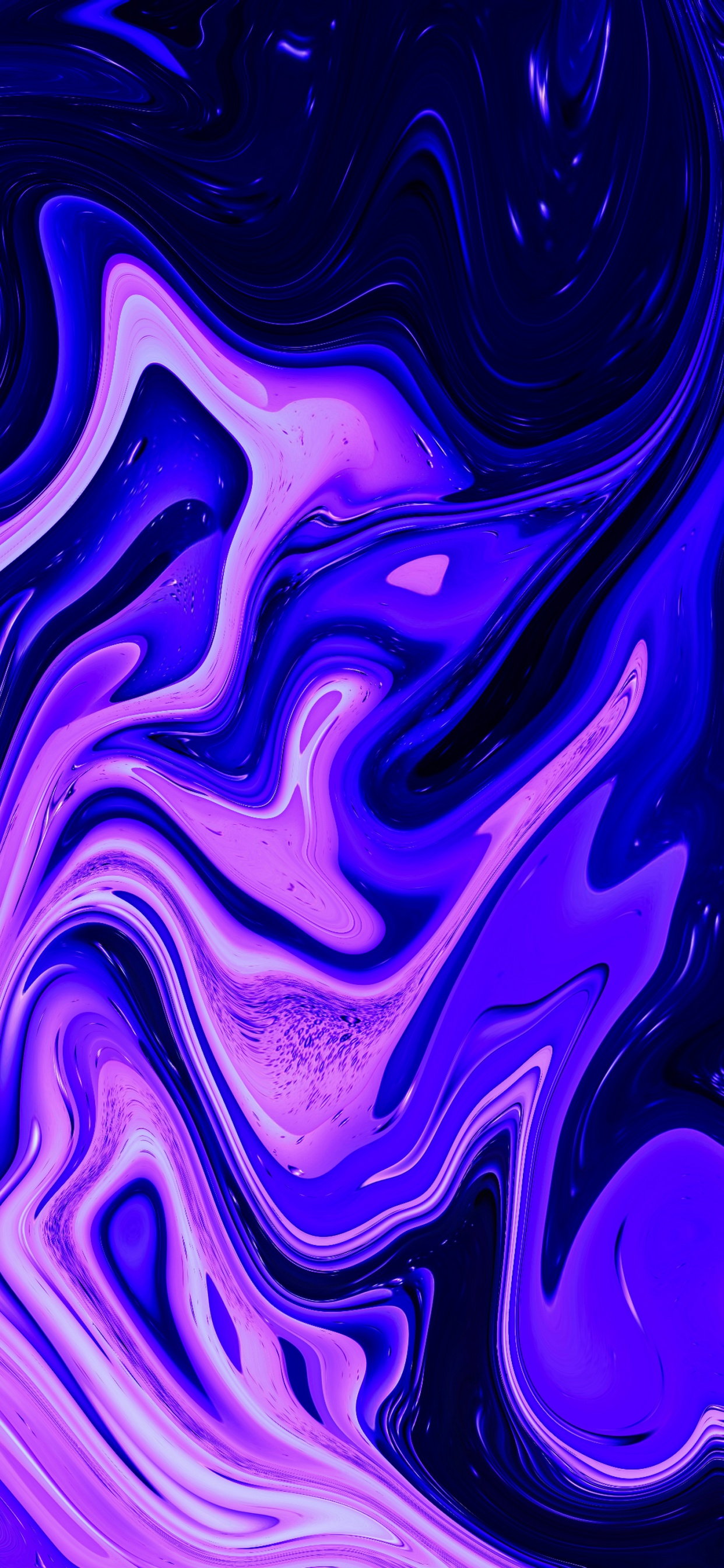 Hydro Dipping Phone Case, Purple, Azure, Violet, Liquid. Wallpaper in 1242x2688 Resolution