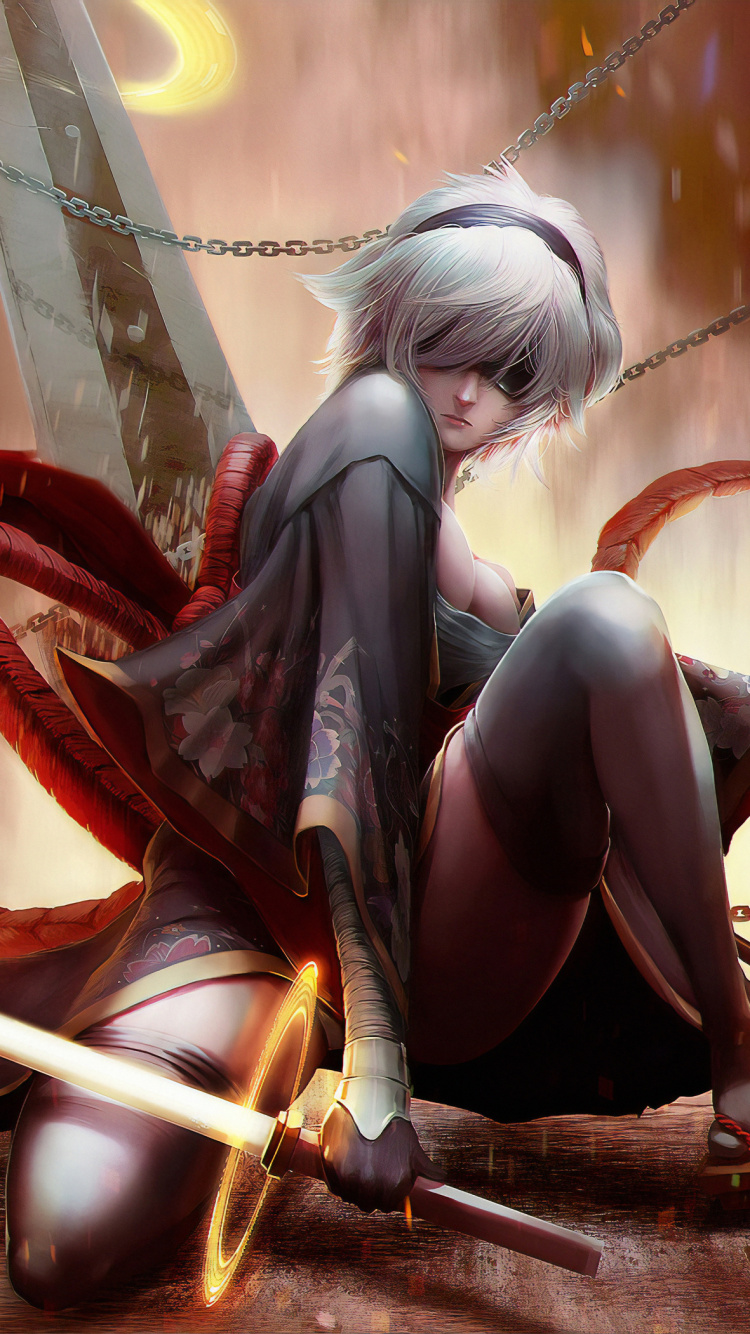 Nier Automates, Nier, Démon, Créature Surnaturelle, la Mythologie. Wallpaper in 750x1334 Resolution